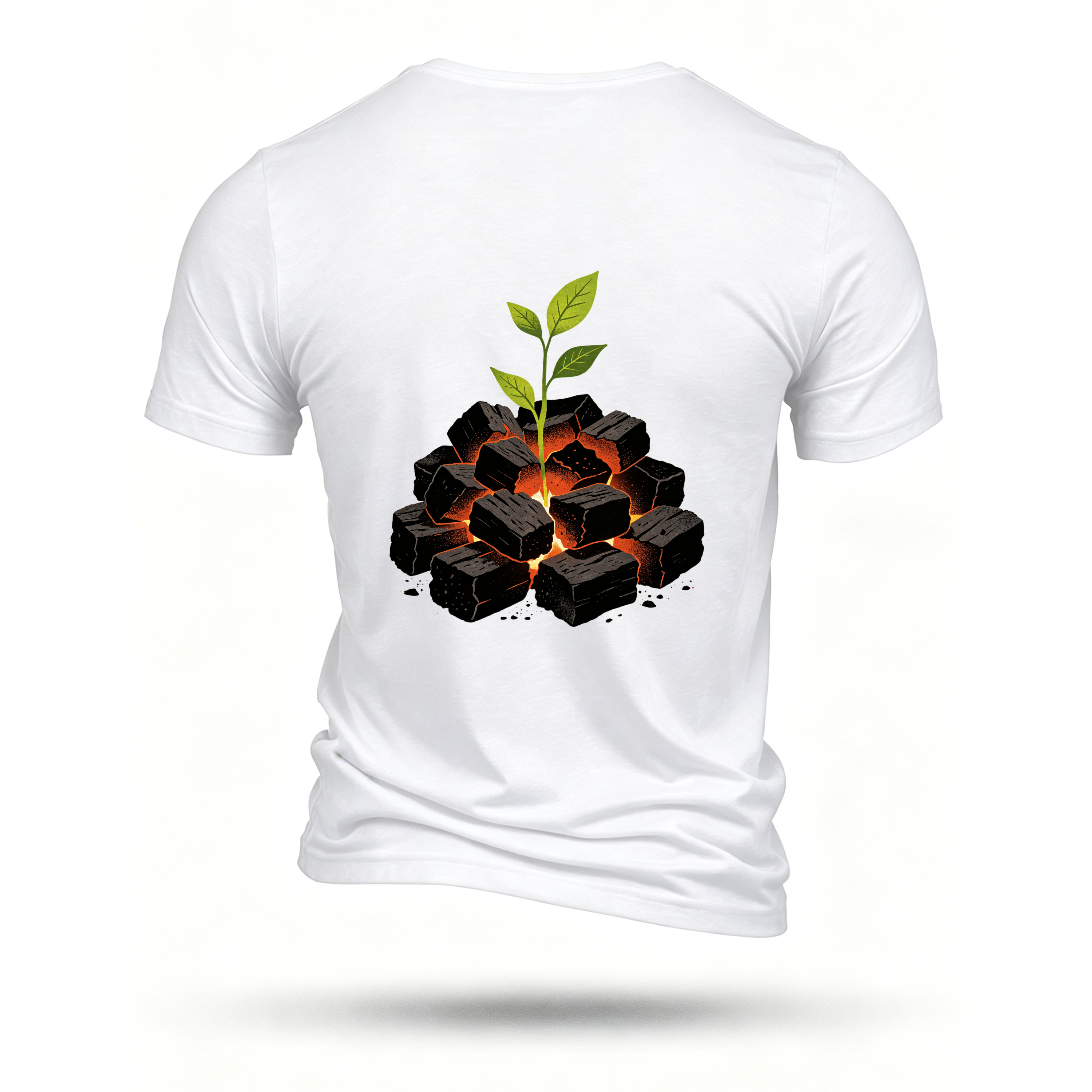 White T-shirt, back print