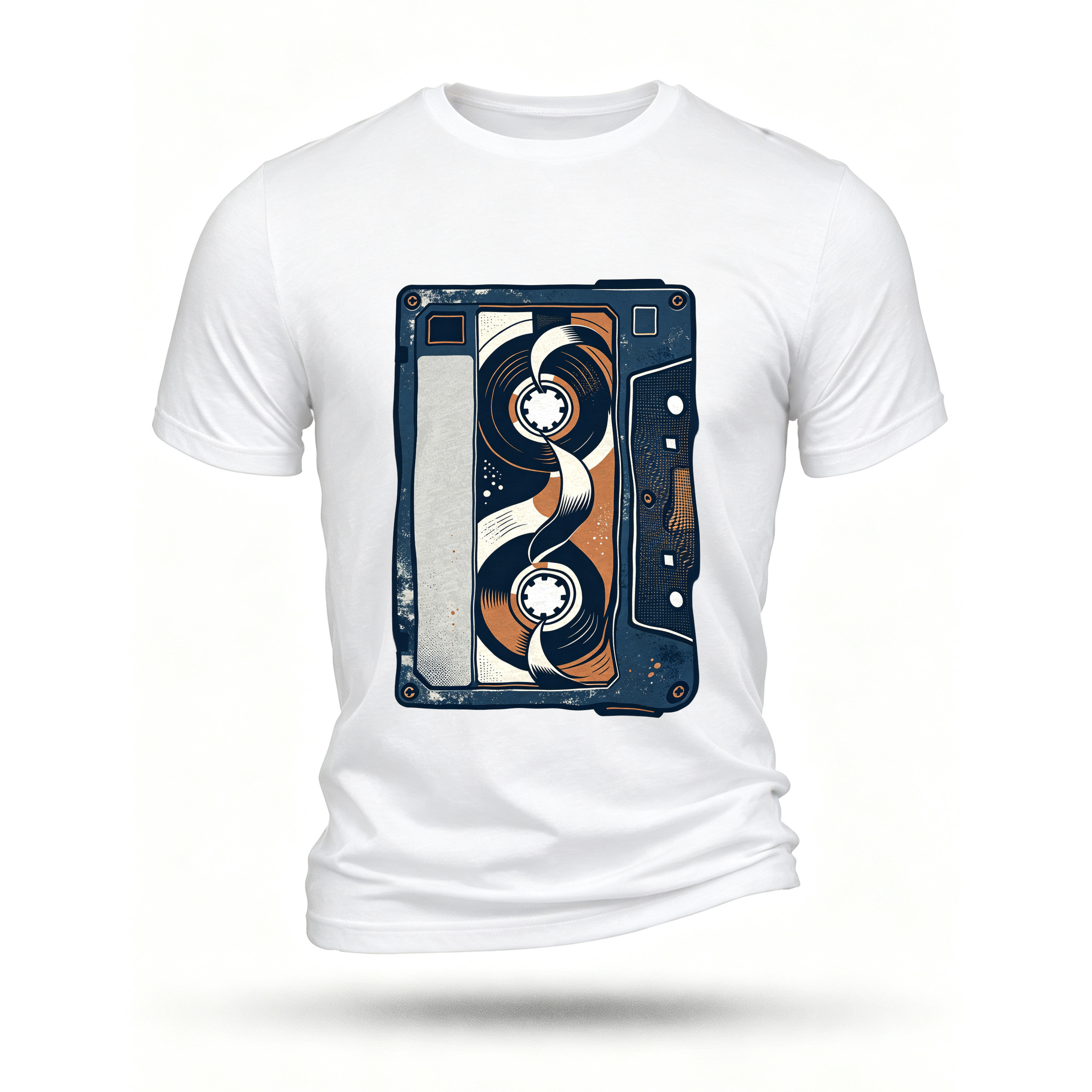 White T-shirt, front print