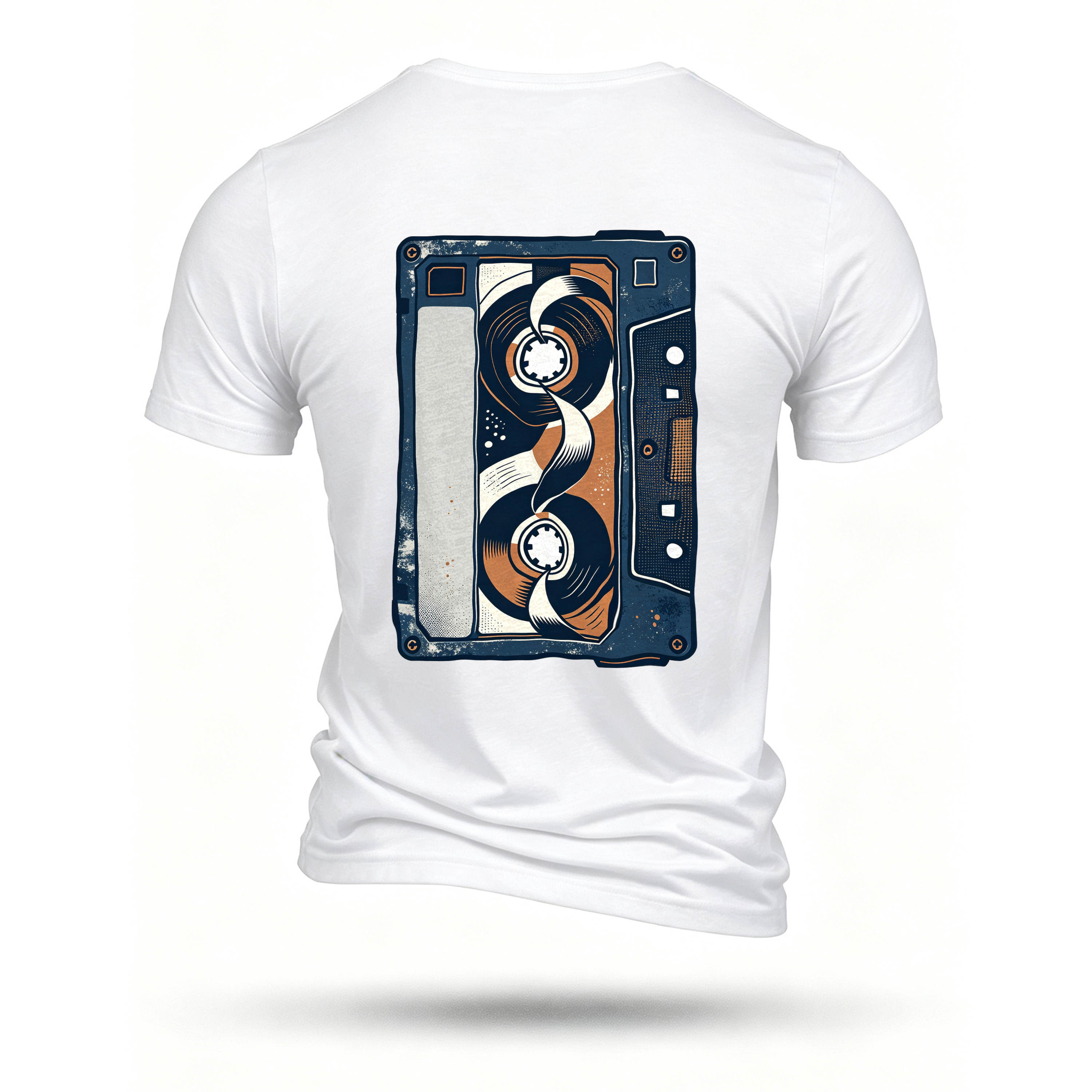 White T-shirt, back print