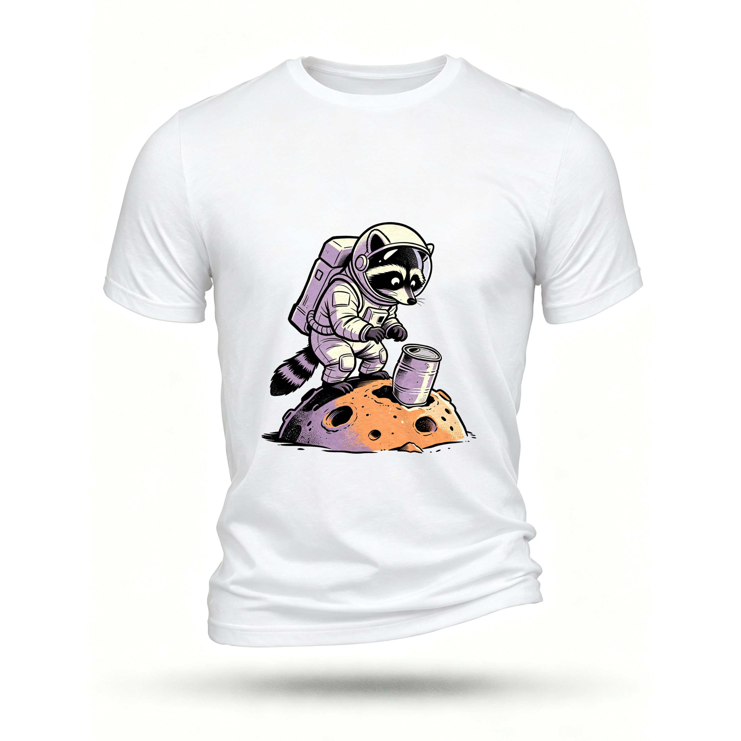 White T-shirt, front print