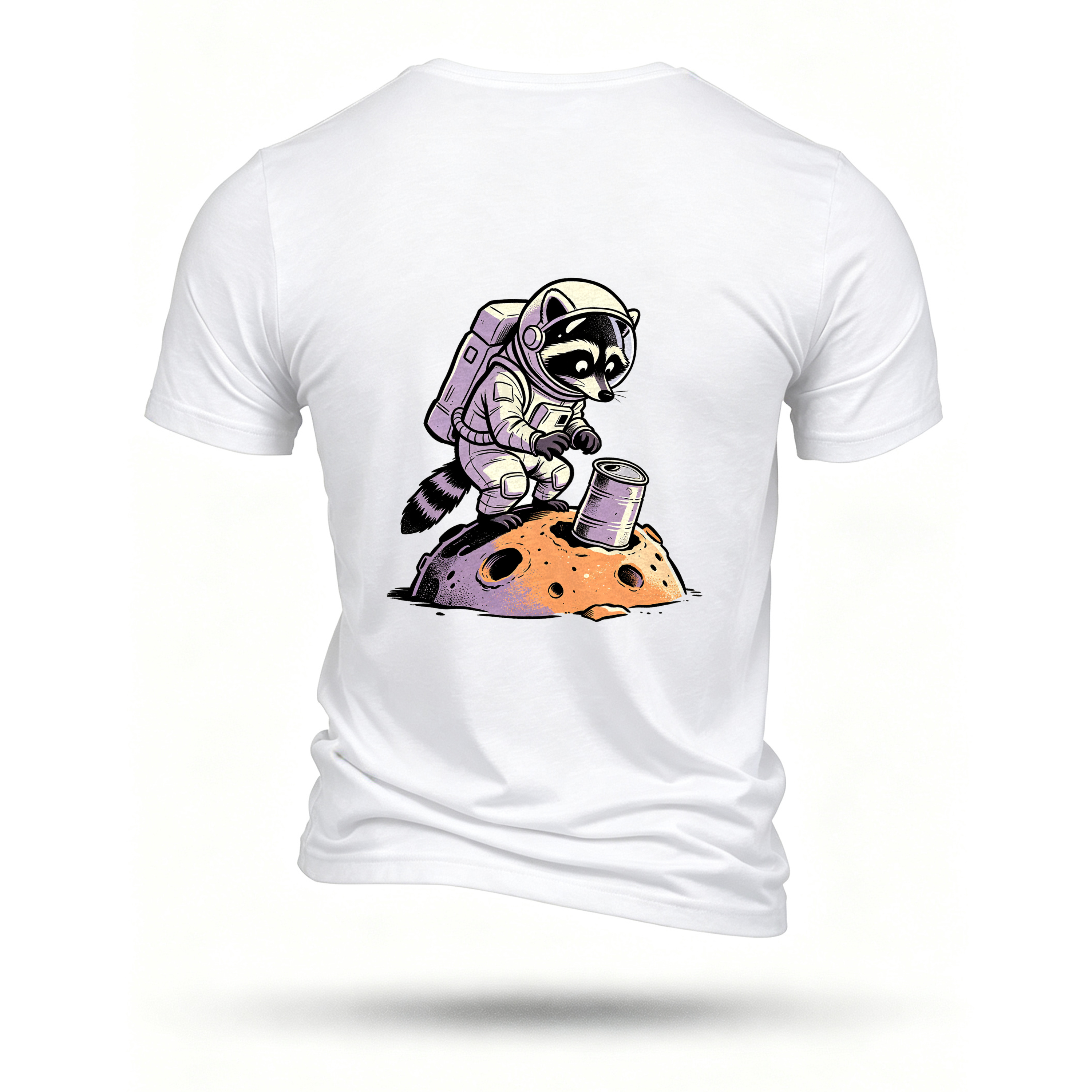 White T-shirt, back print