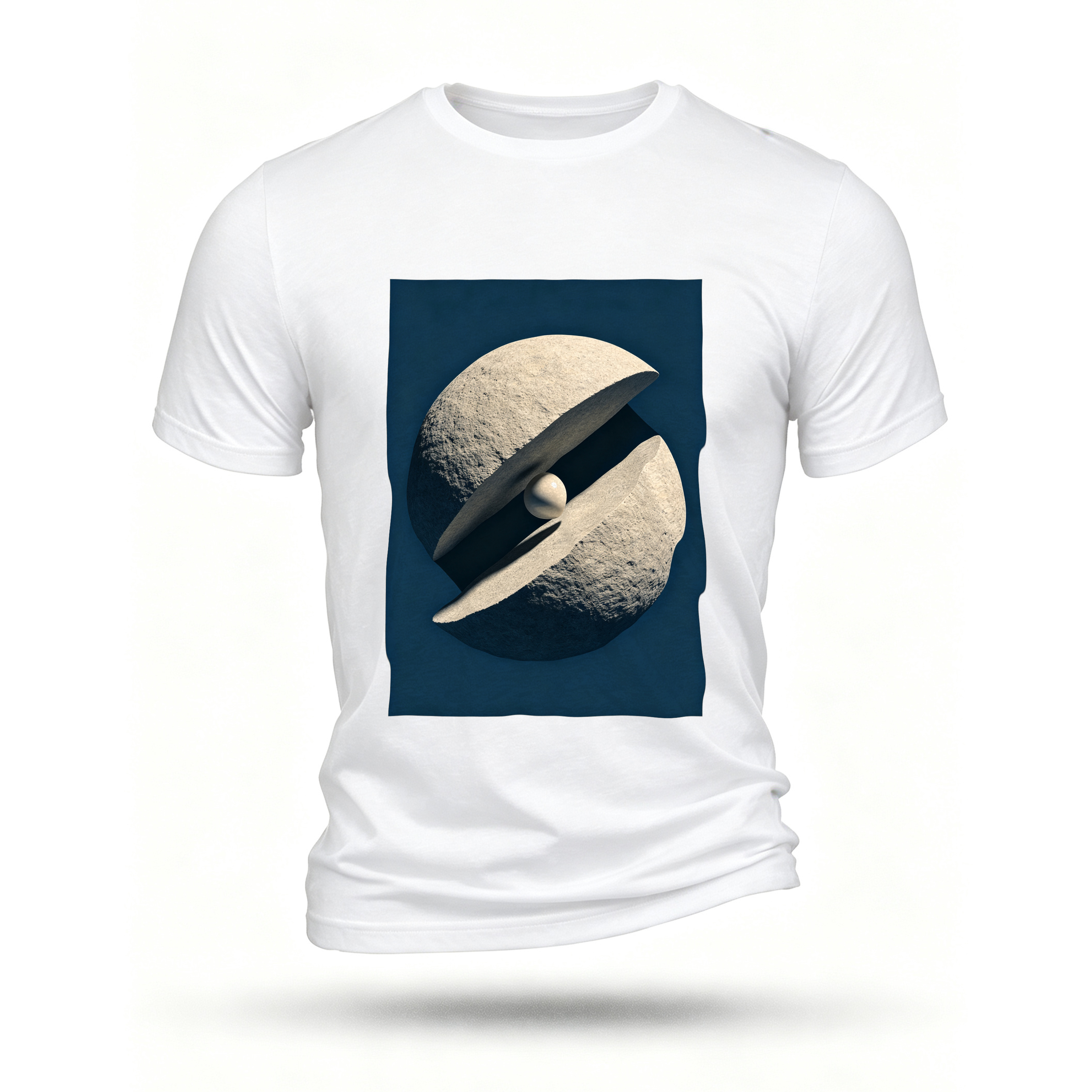 White T-shirt, front print