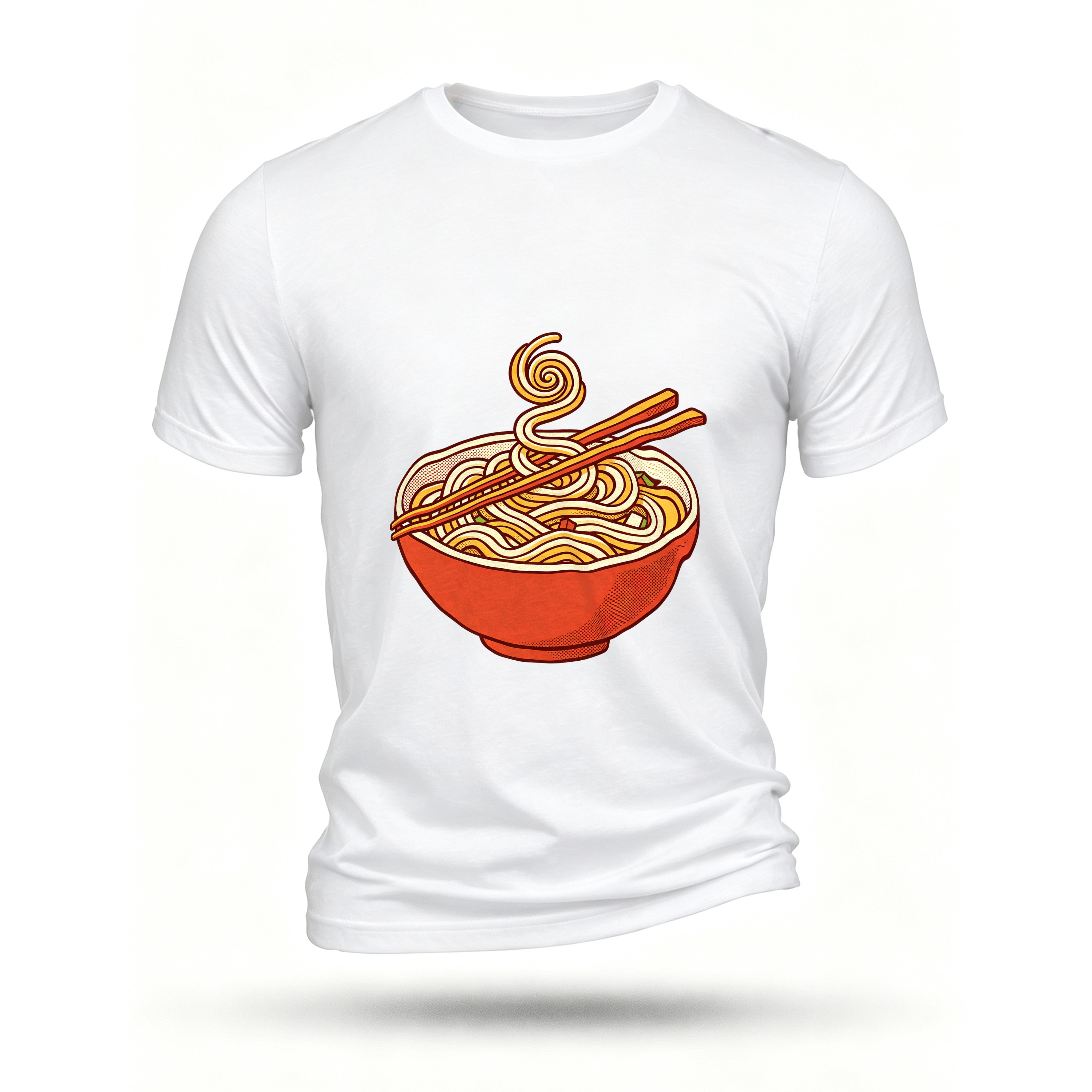White T-shirt, front print