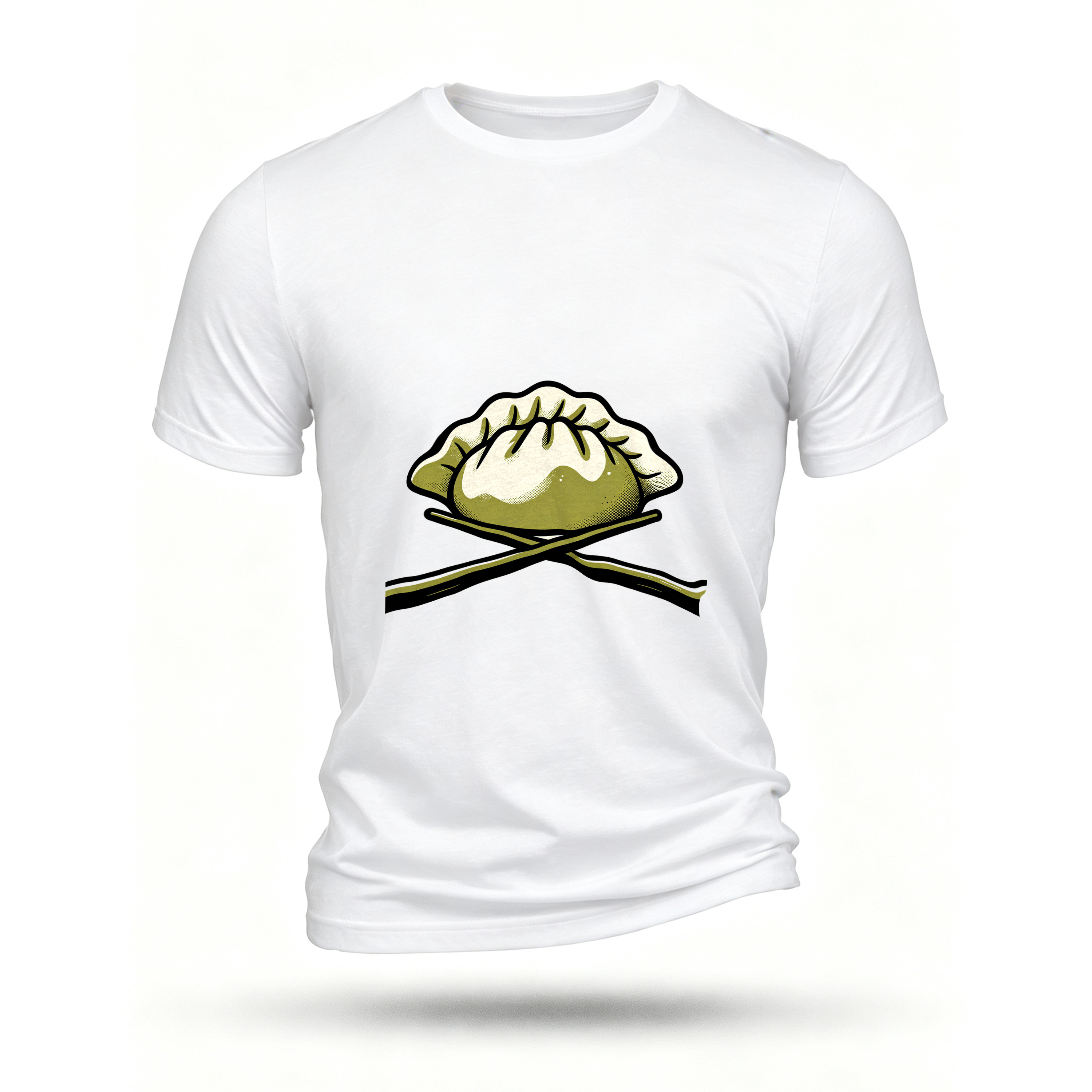 White T-shirt, front print
