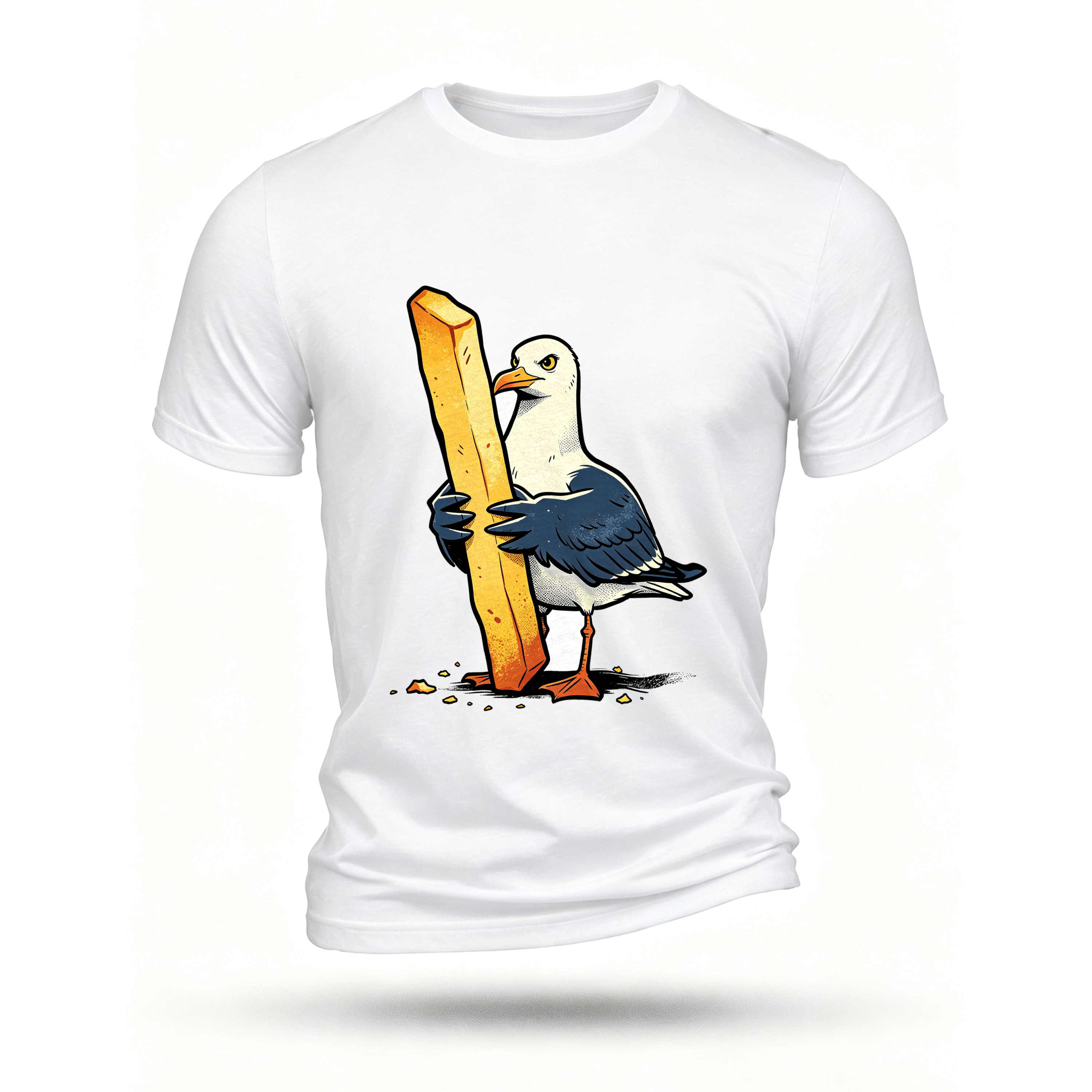White T-shirt, front print