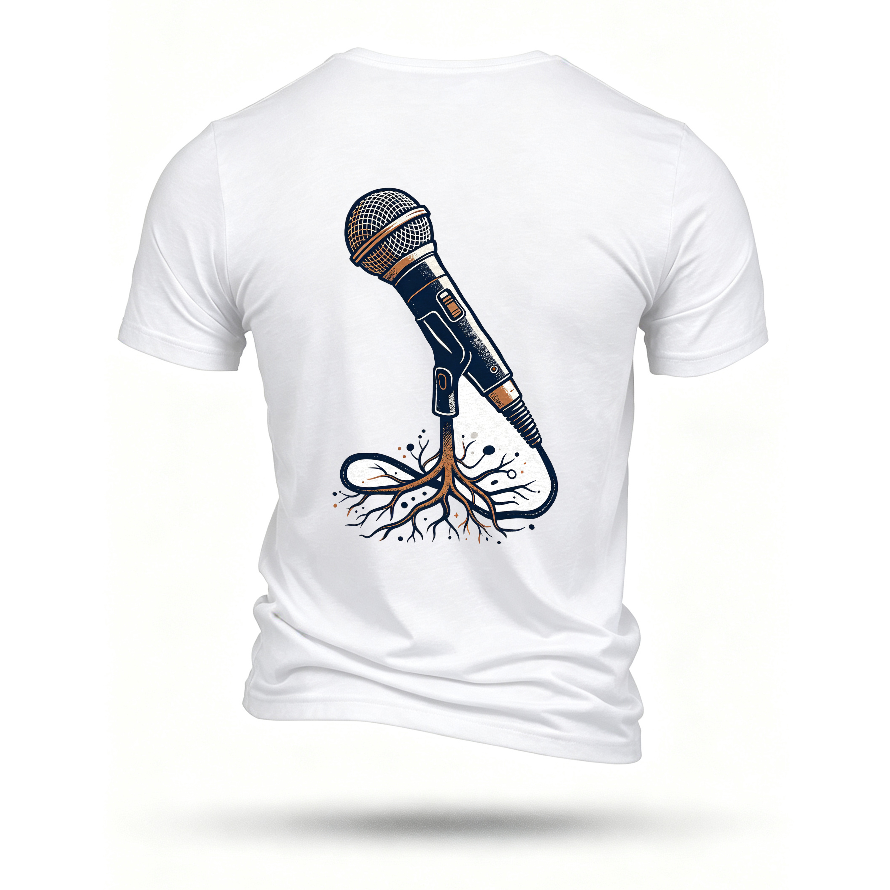 White T-shirt, back print