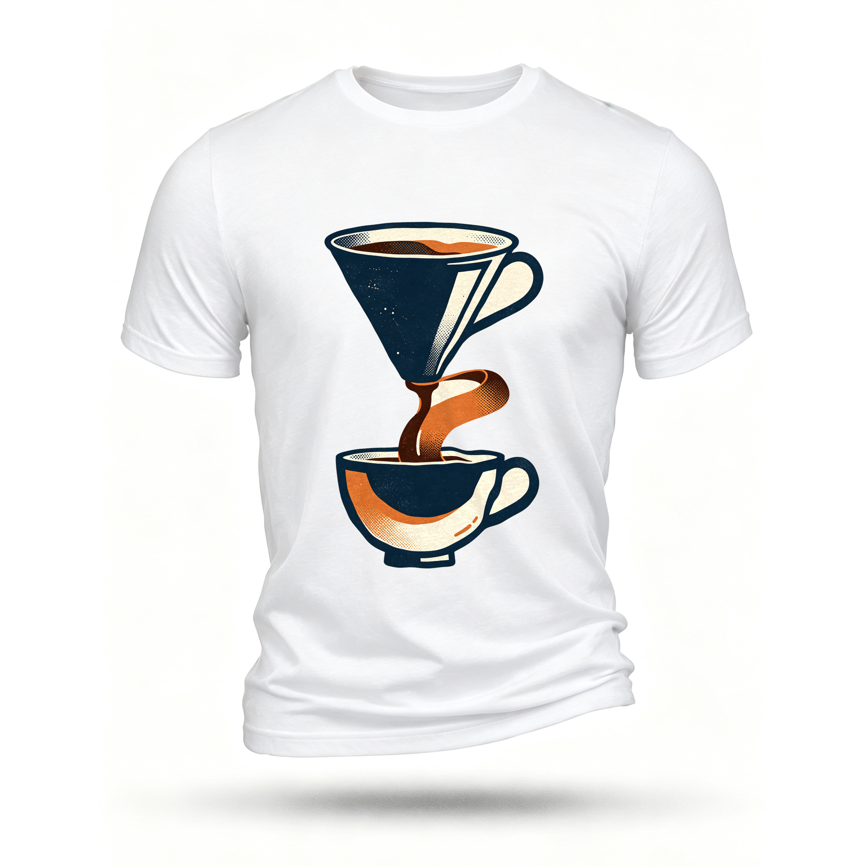 White T-shirt, front print