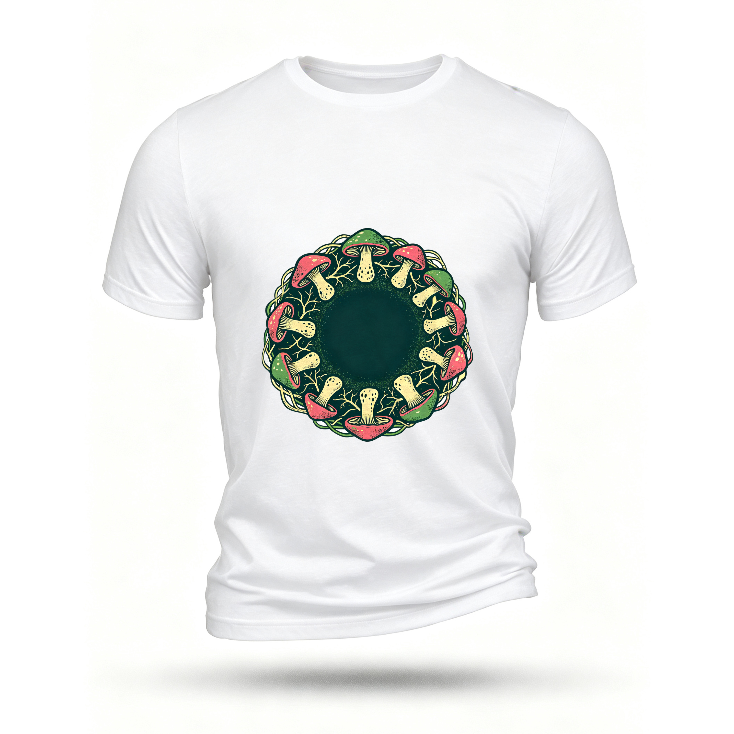 White T-shirt, front print