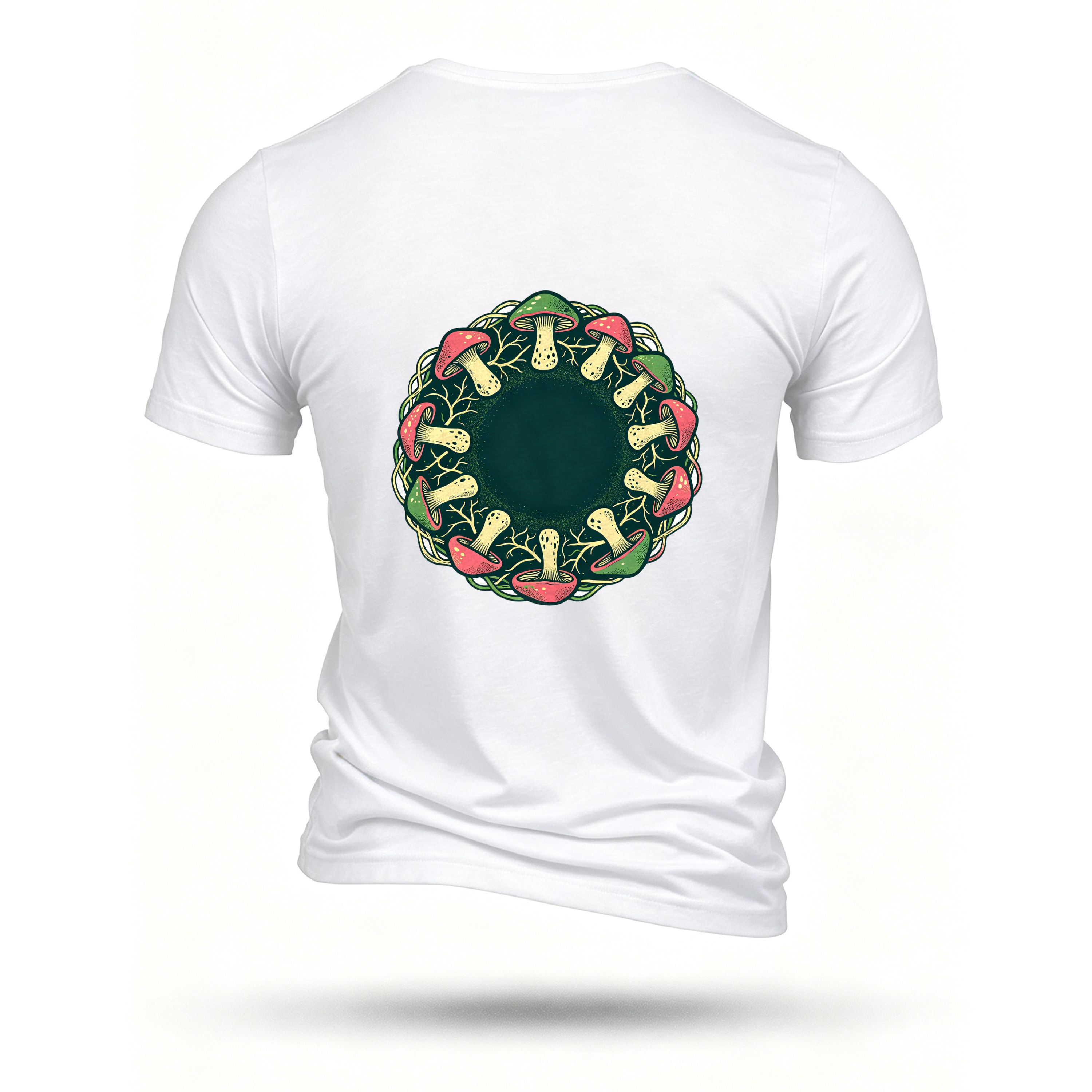 White T-shirt, back print