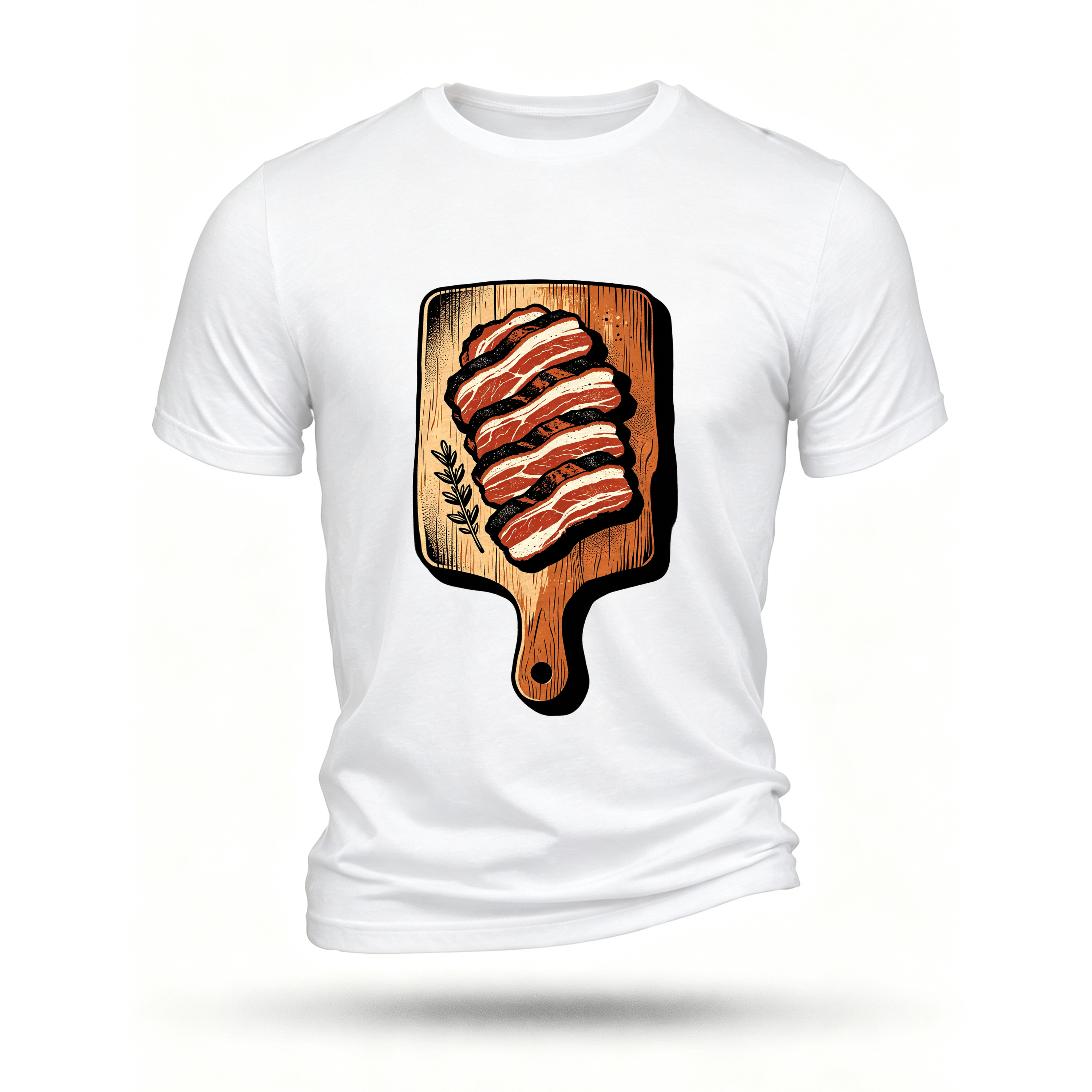 White T-shirt, front print