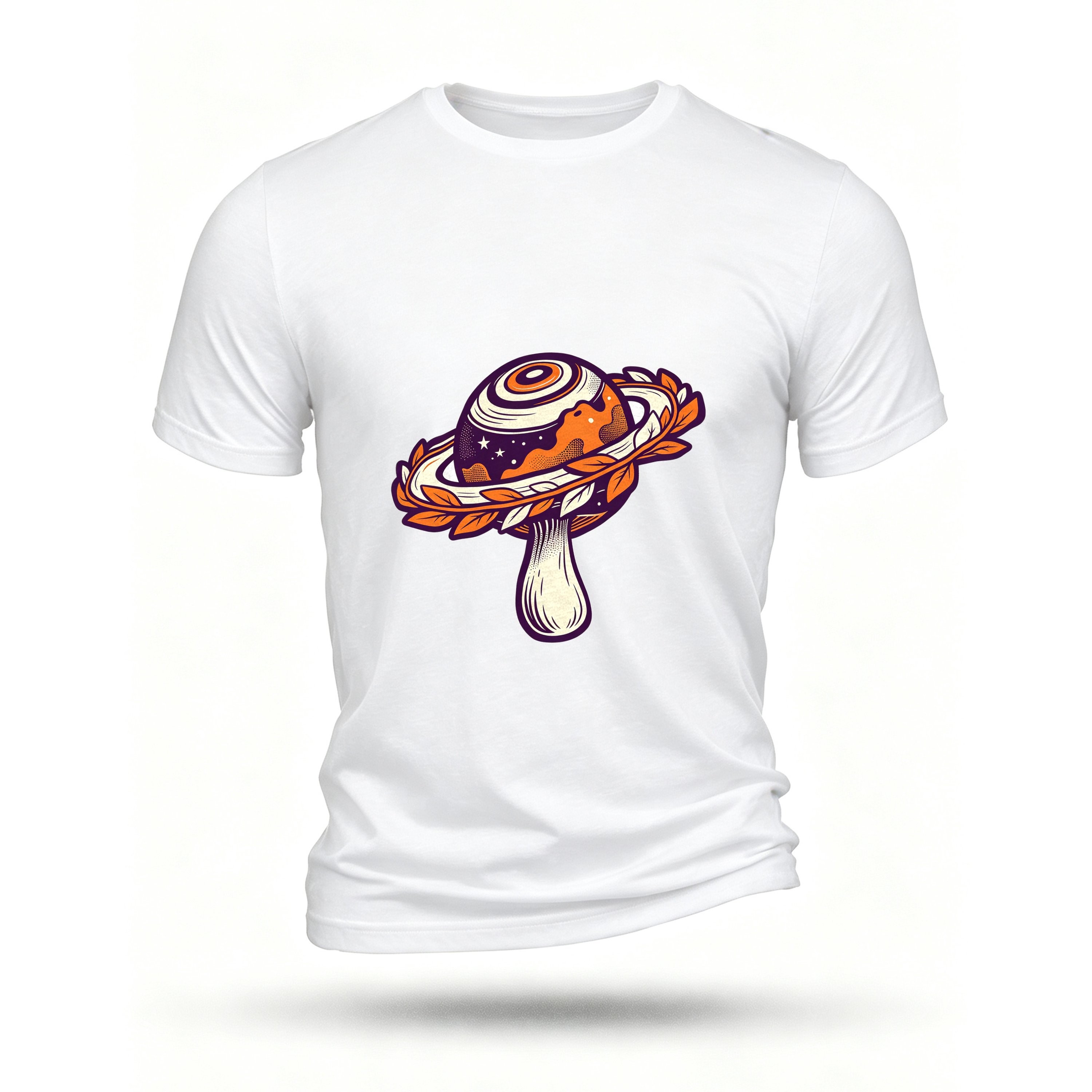 White T-shirt, front print