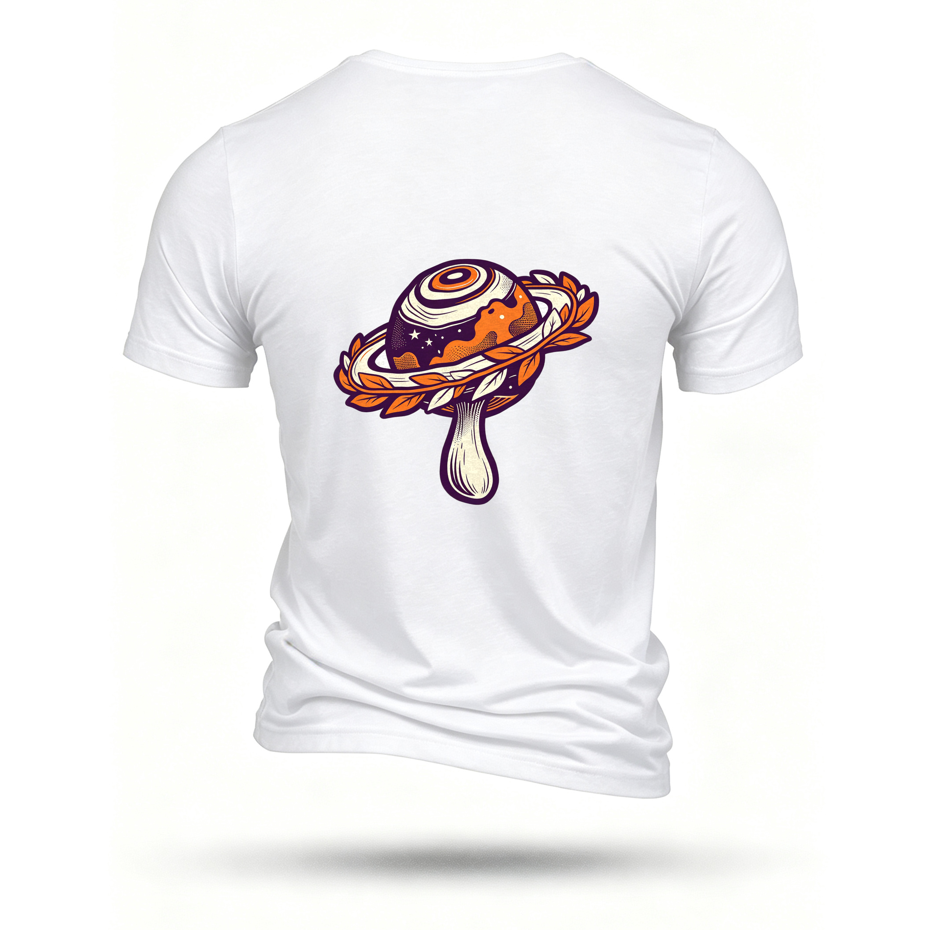 White T-shirt, back print