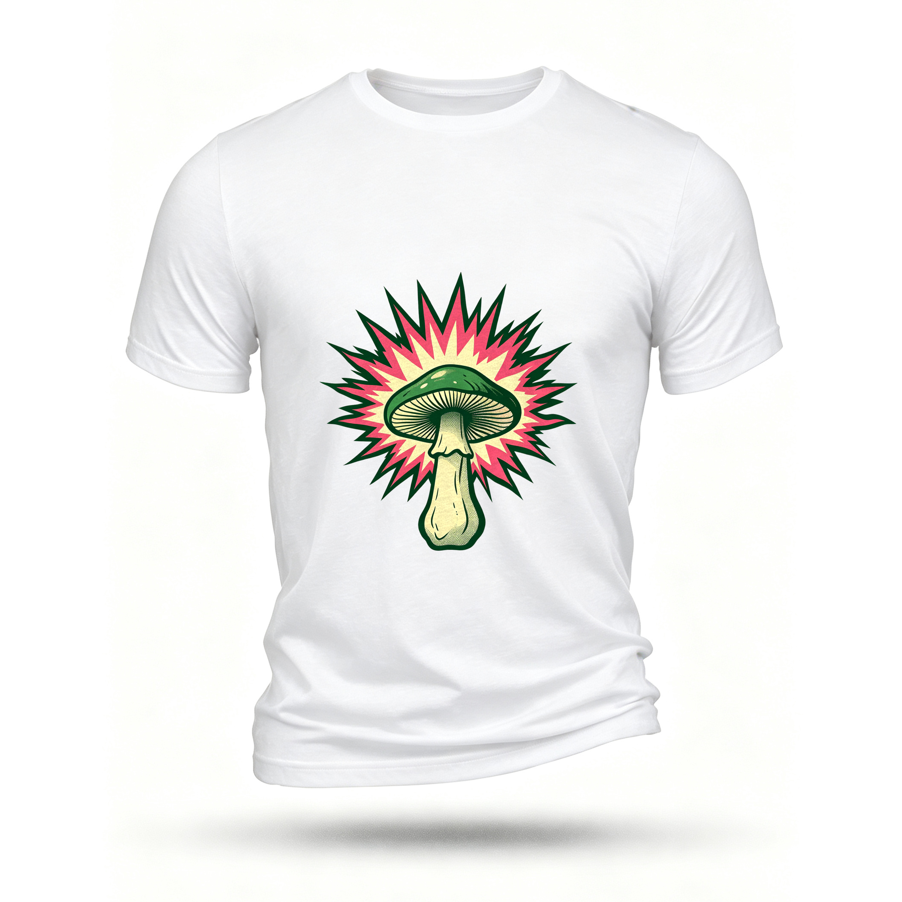 White T-shirt, front print