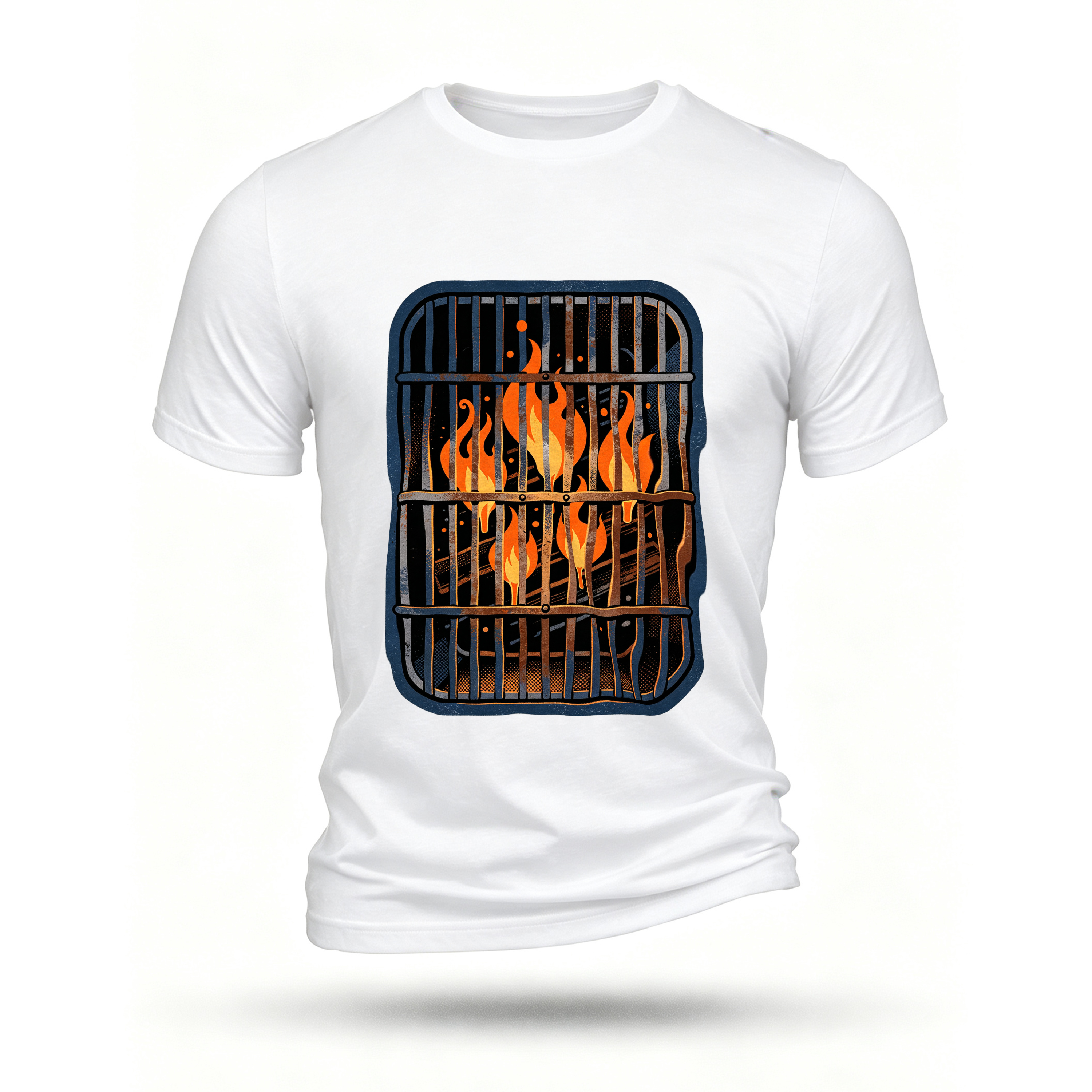 White T-shirt, front print