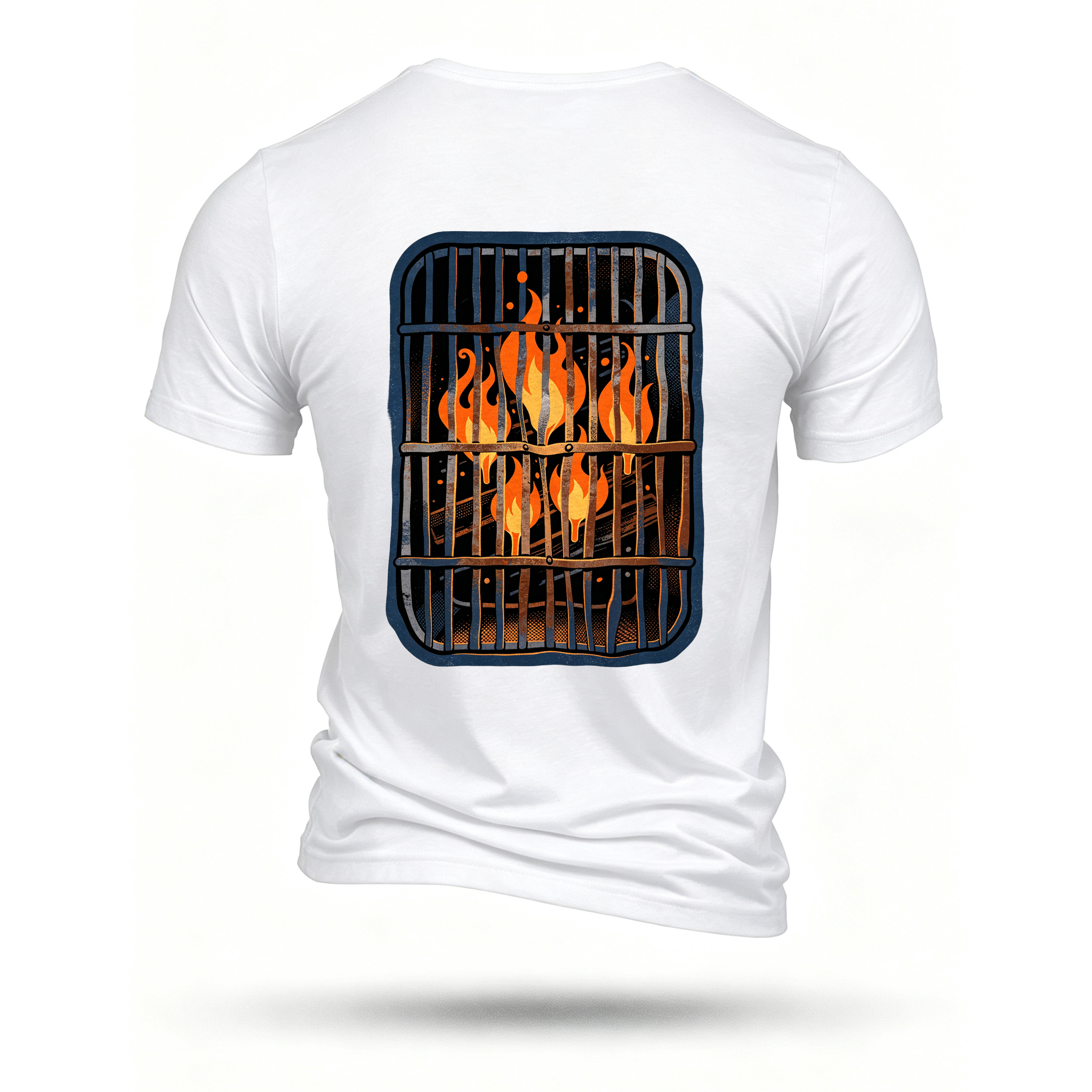 White T-shirt, back print