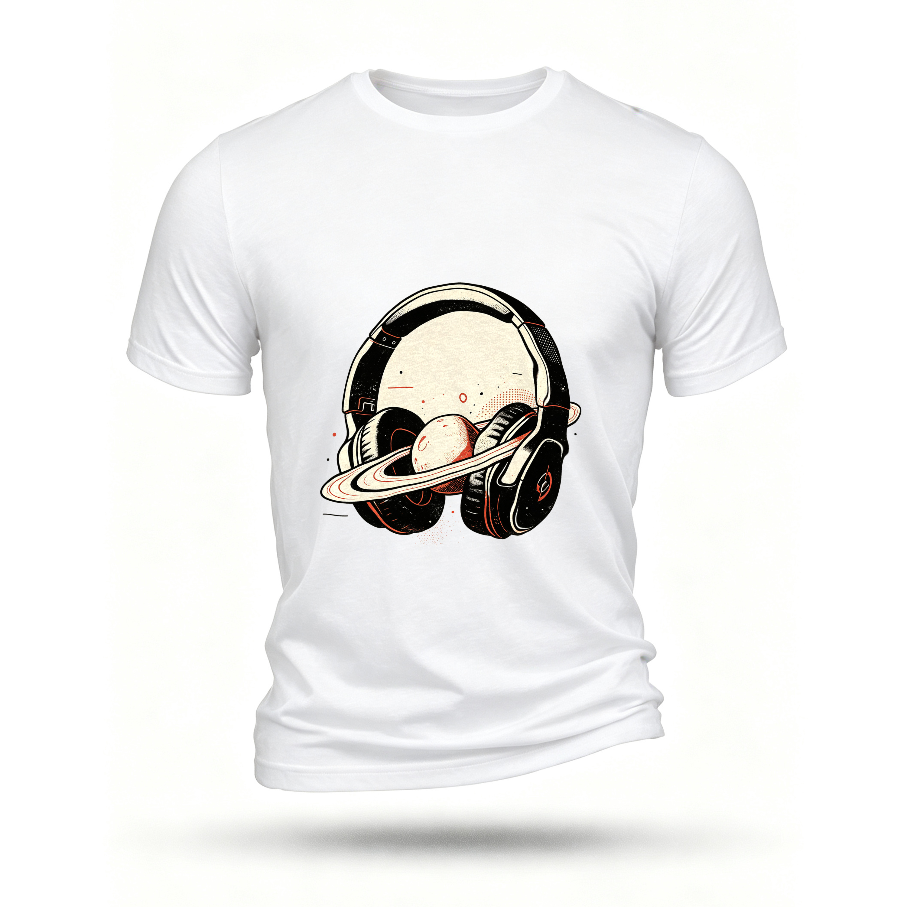 White T-shirt, front print