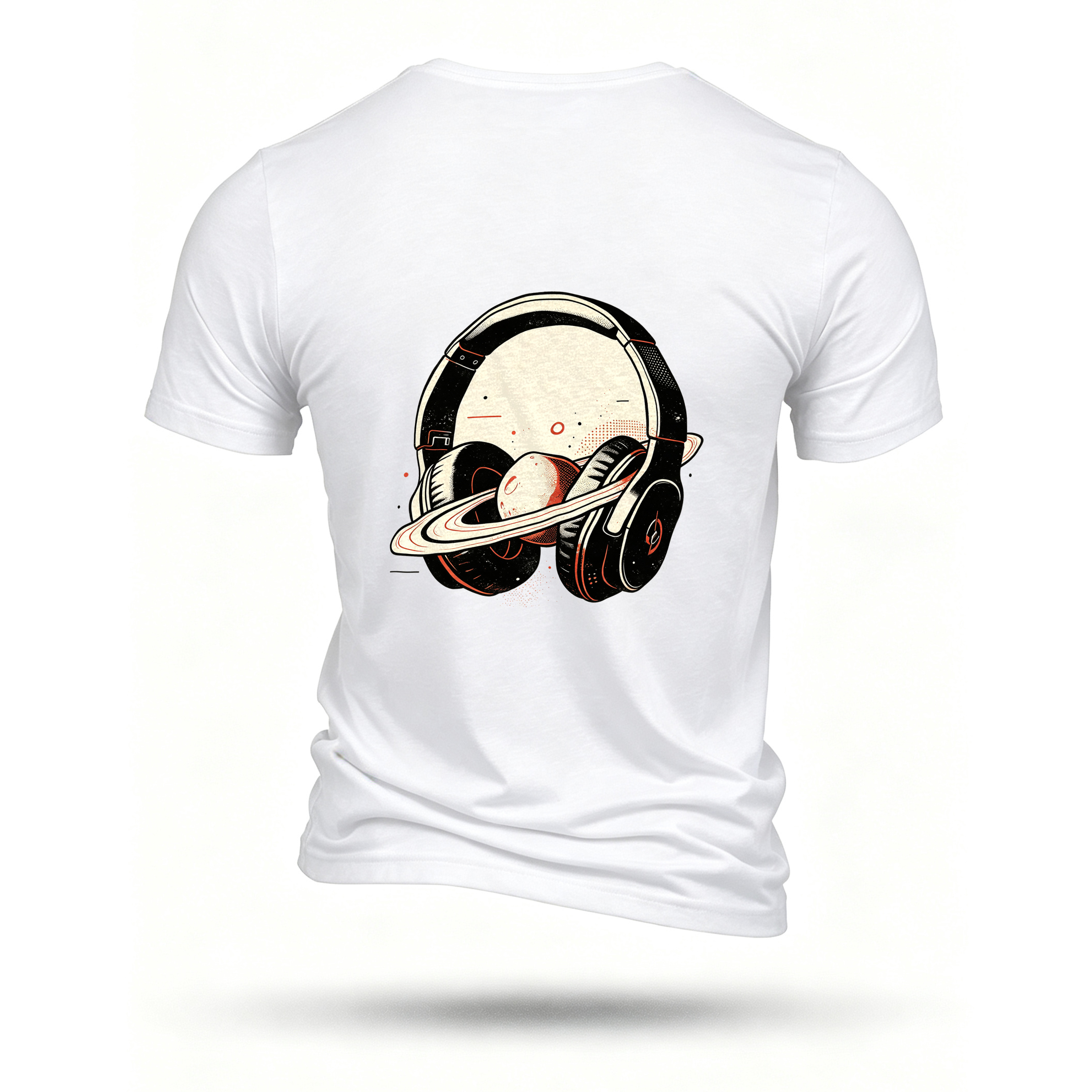 White T-shirt, back print