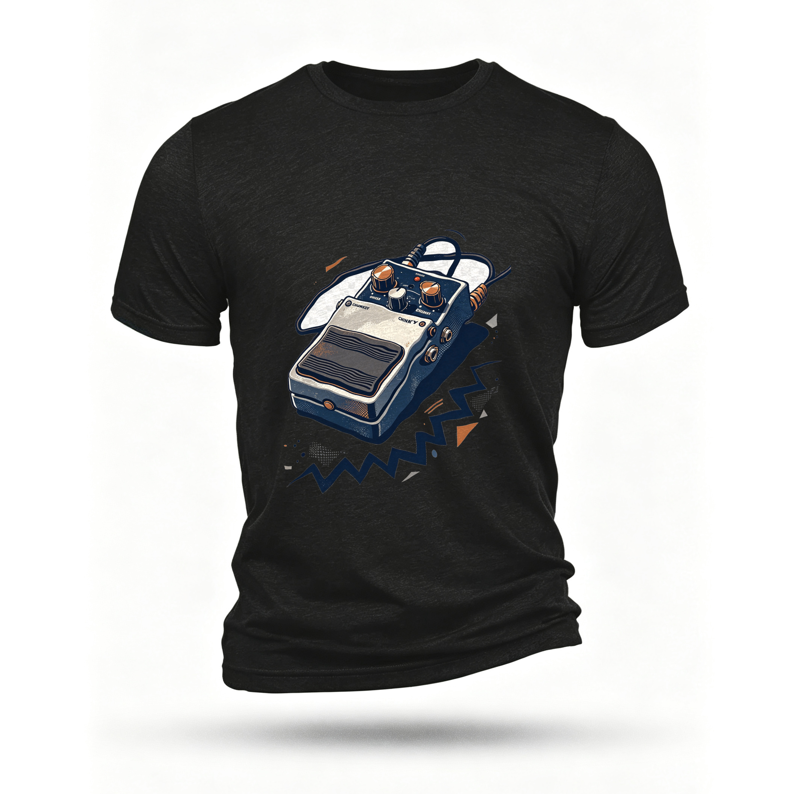 Black T-shirt, front print