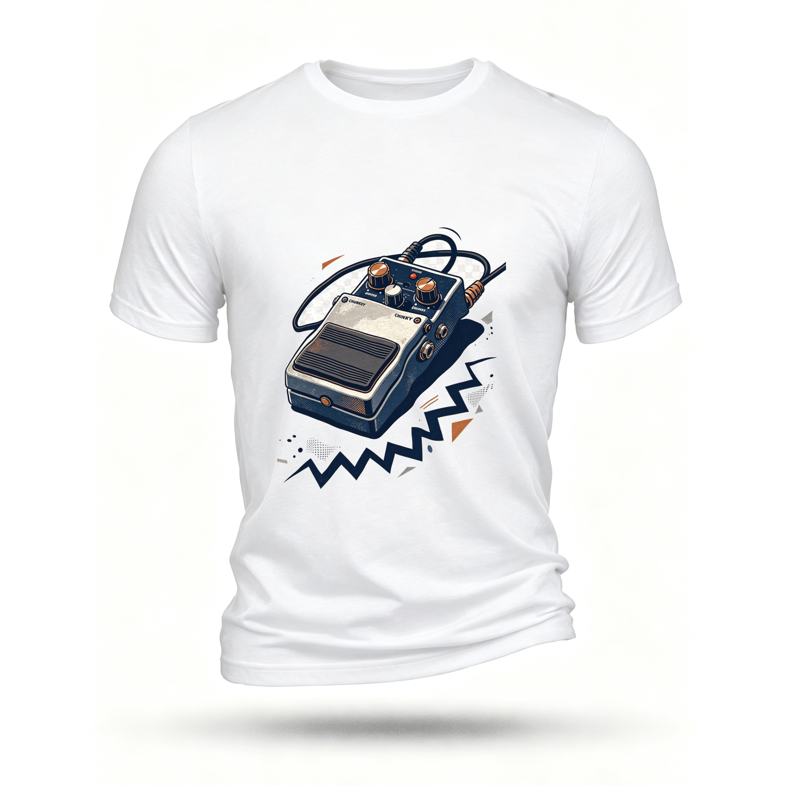 White T-shirt, front print