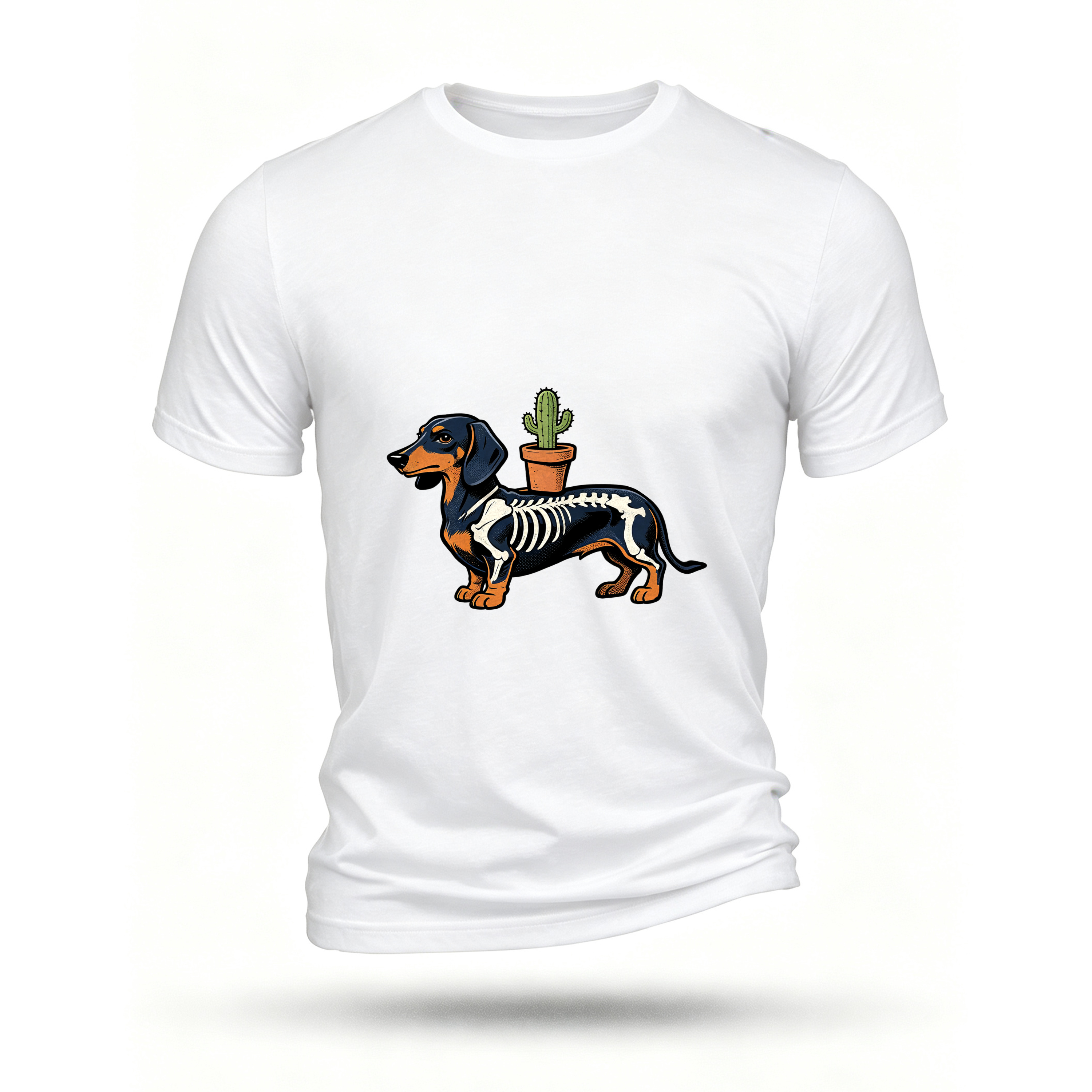 White T-shirt, front print
