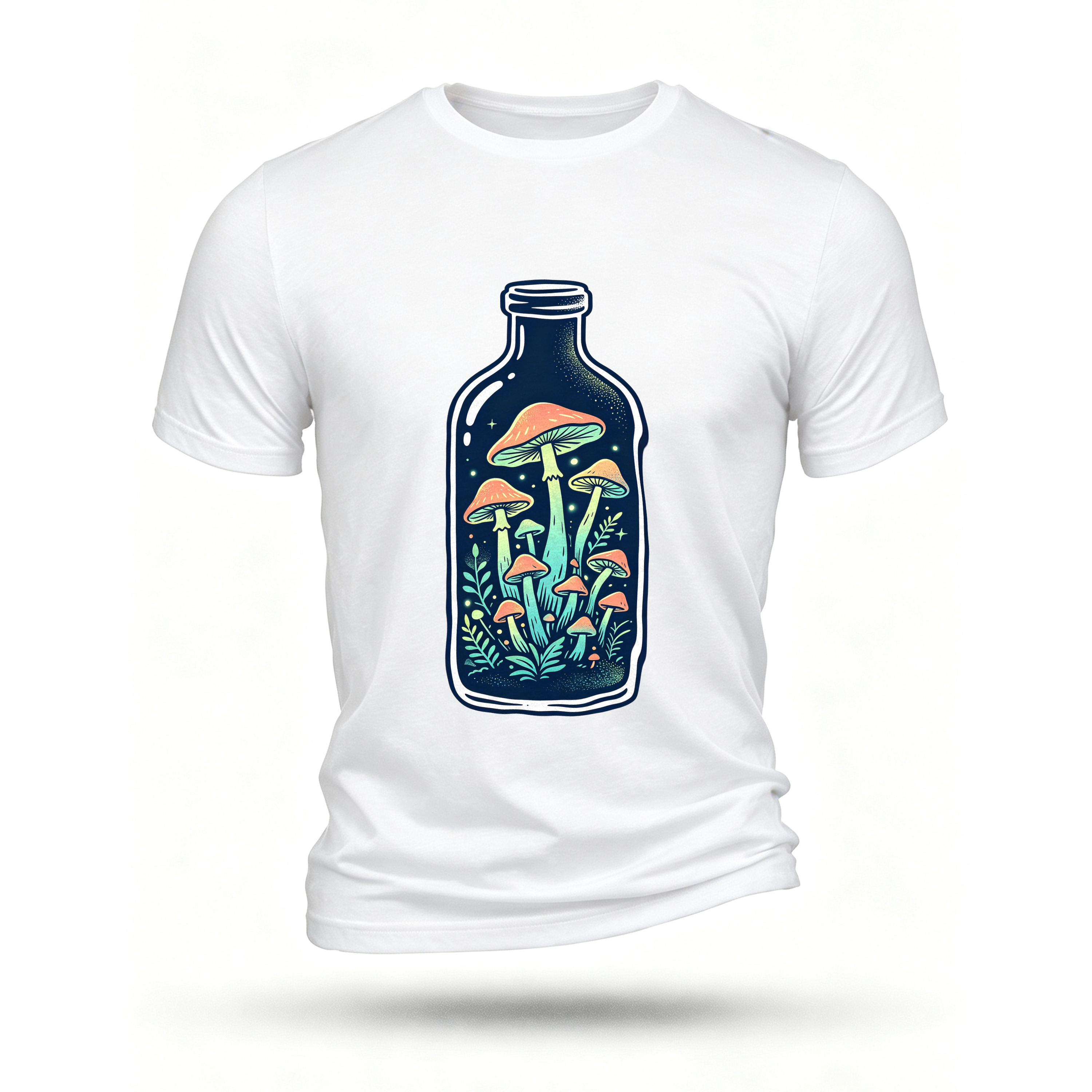 White T-shirt, front print