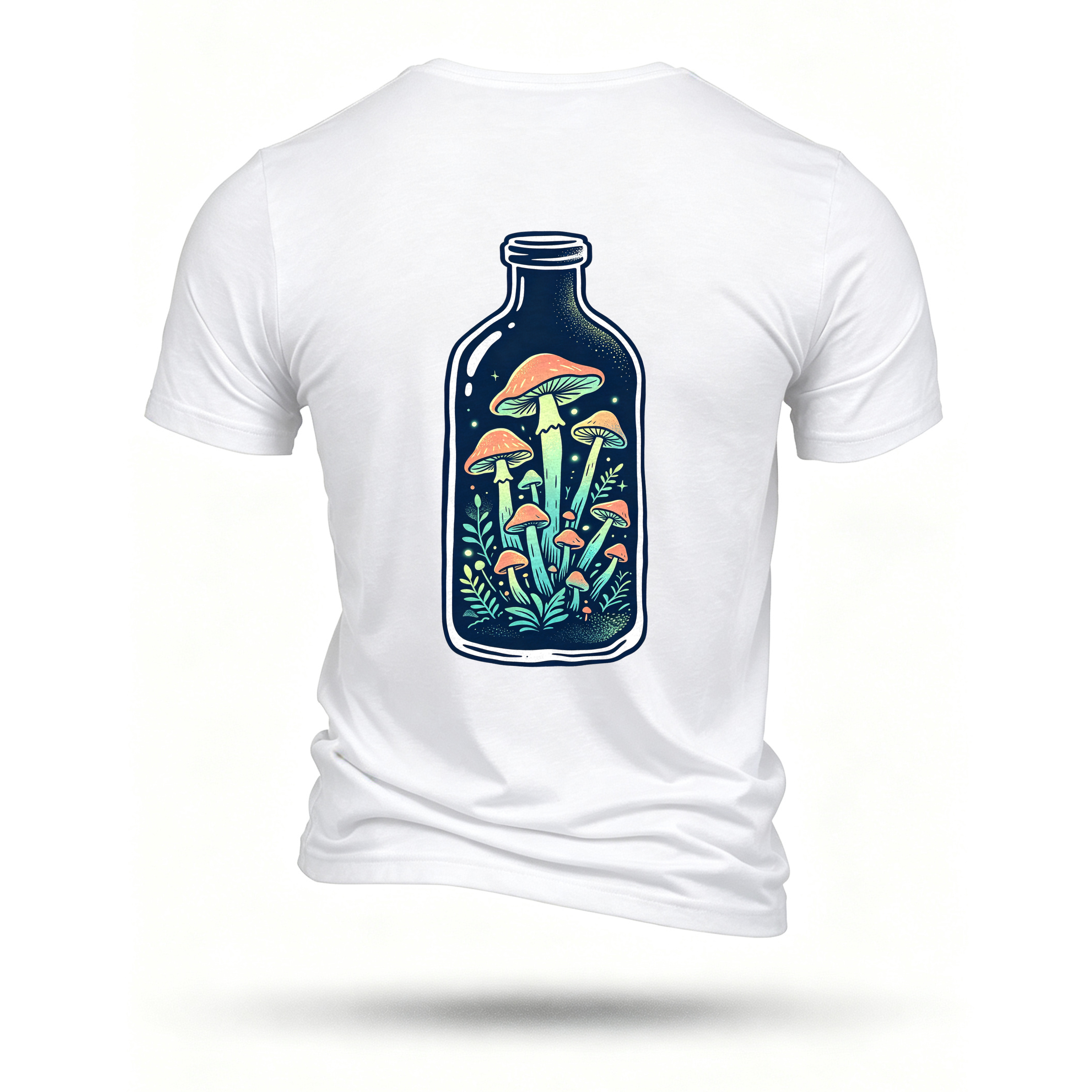 White T-shirt, back print
