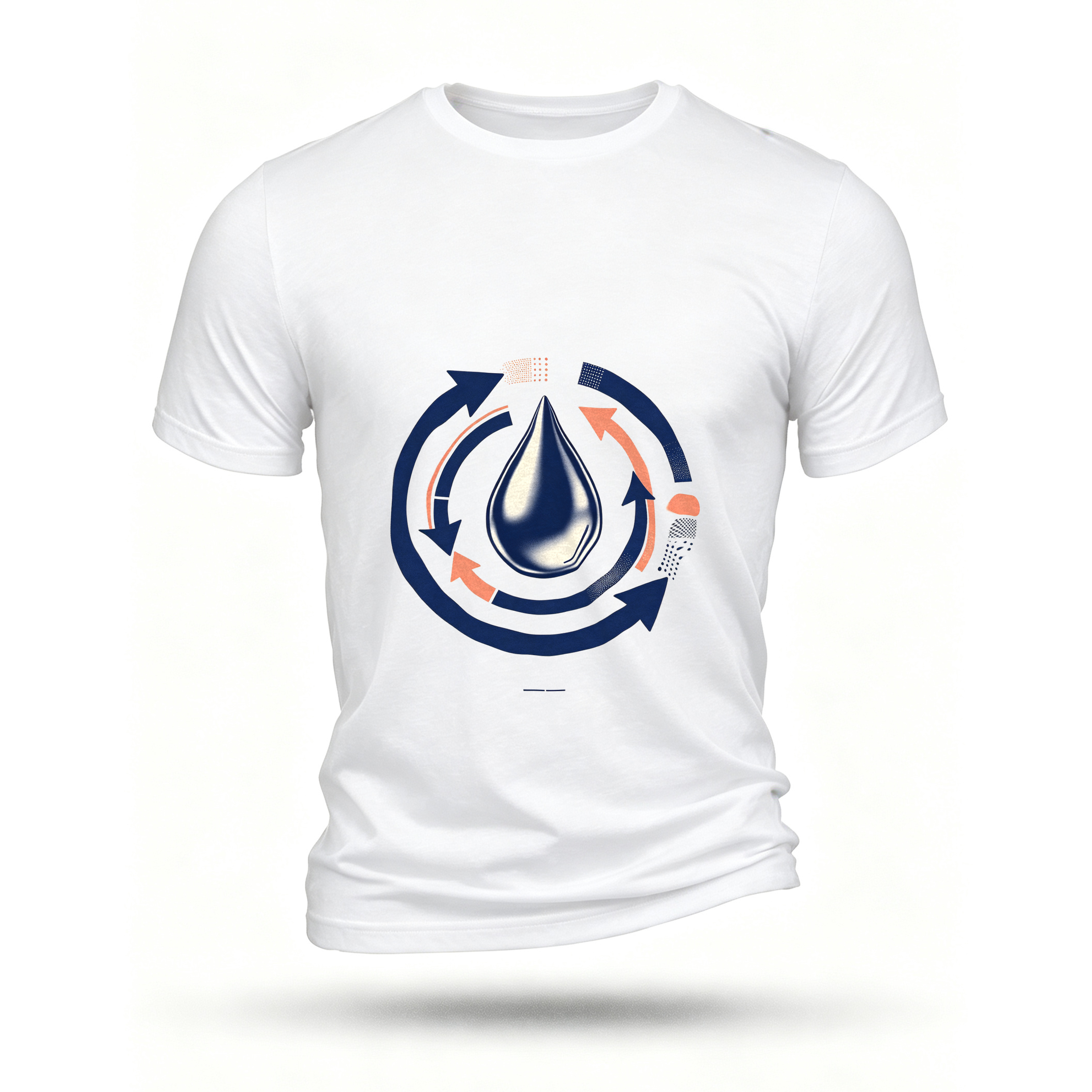 White T-shirt, front print