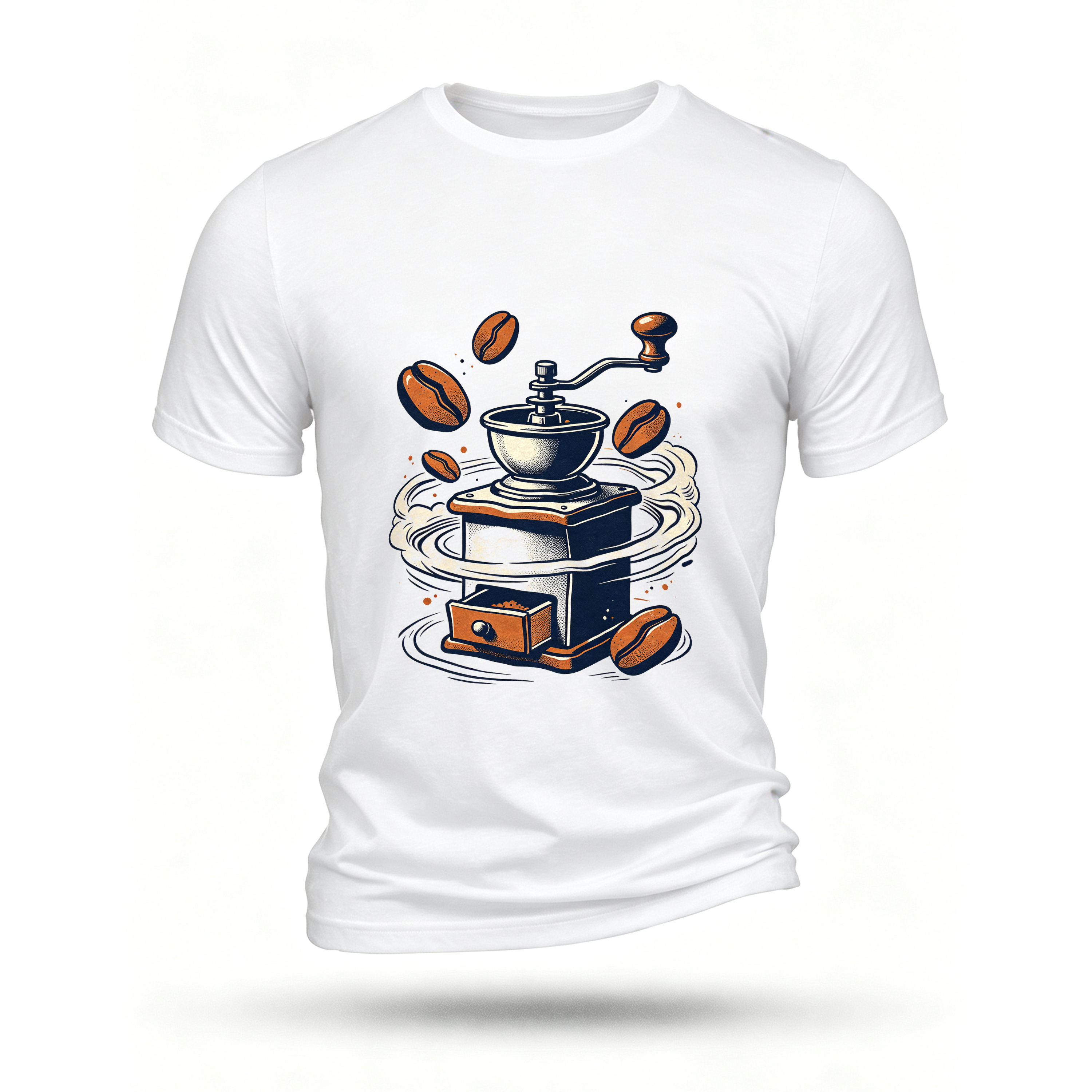 White T-shirt, front print