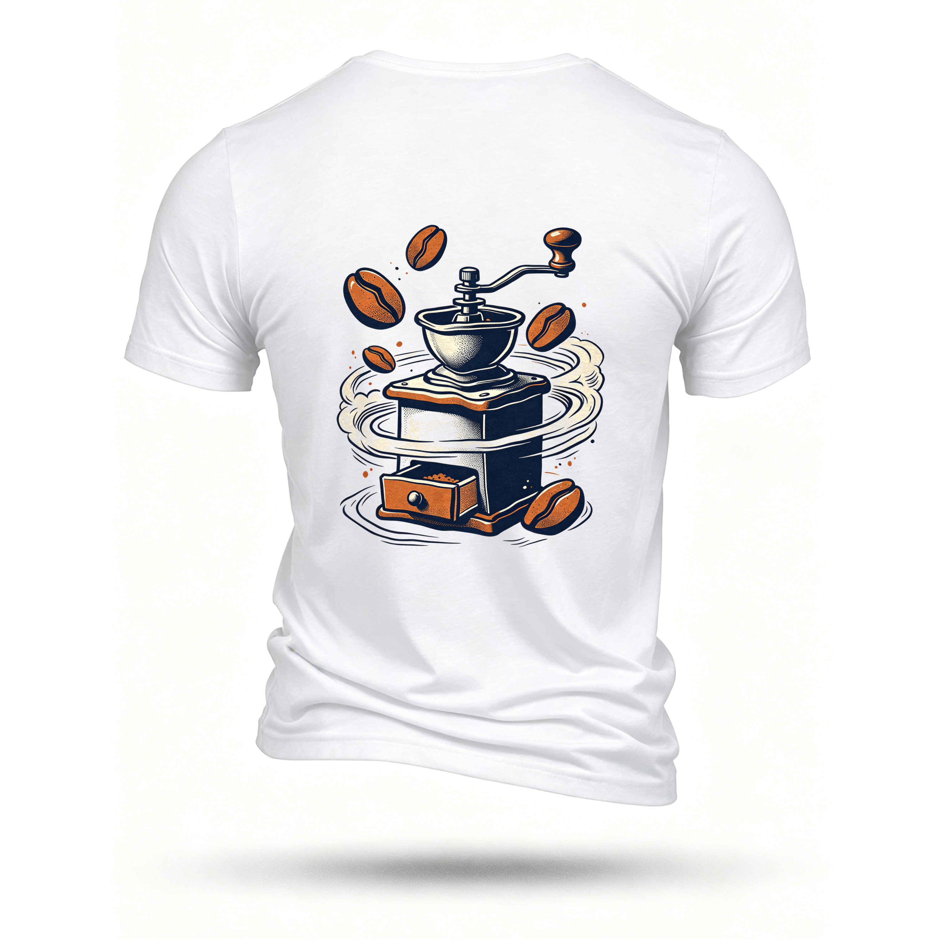 White T-shirt, back print