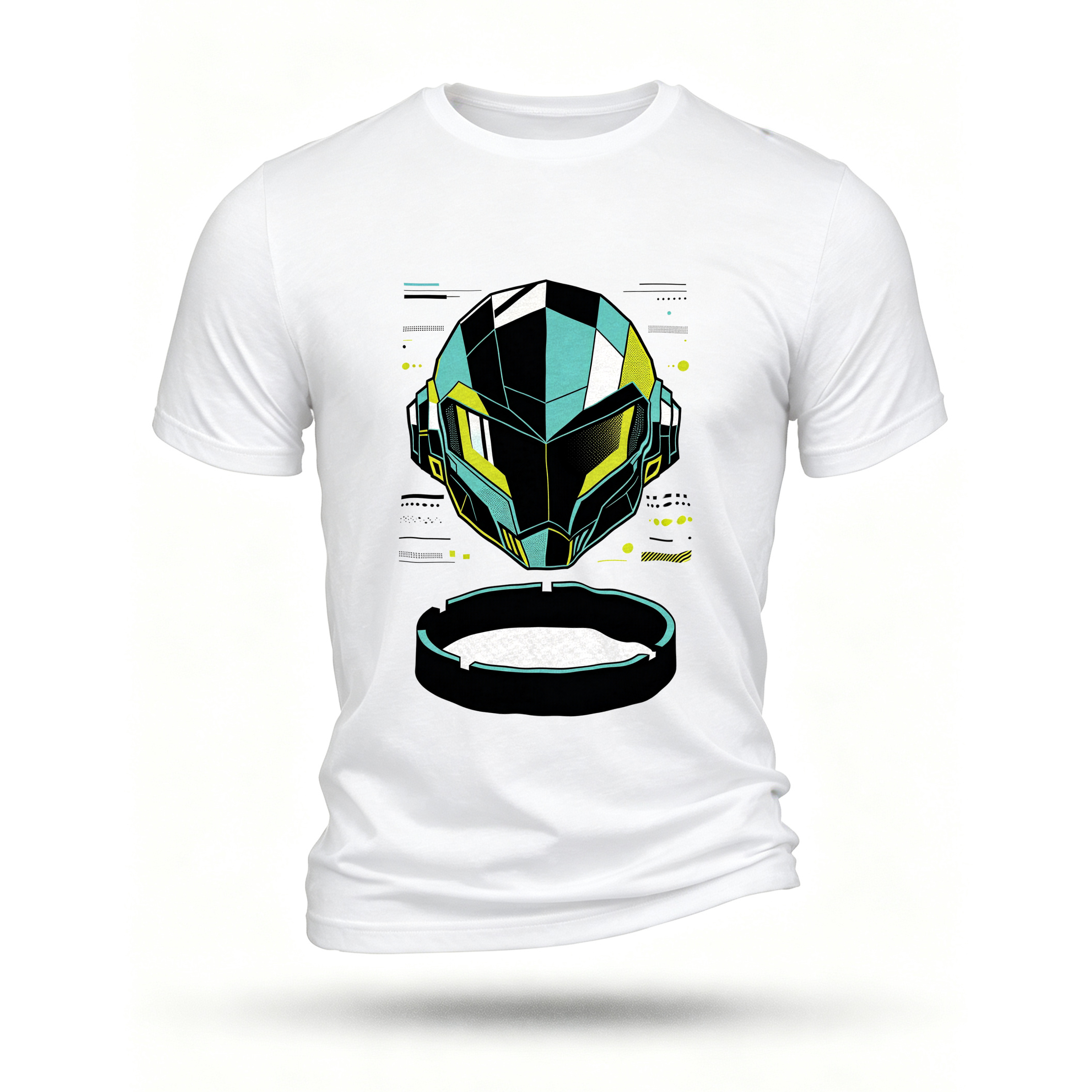 White T-shirt, front print