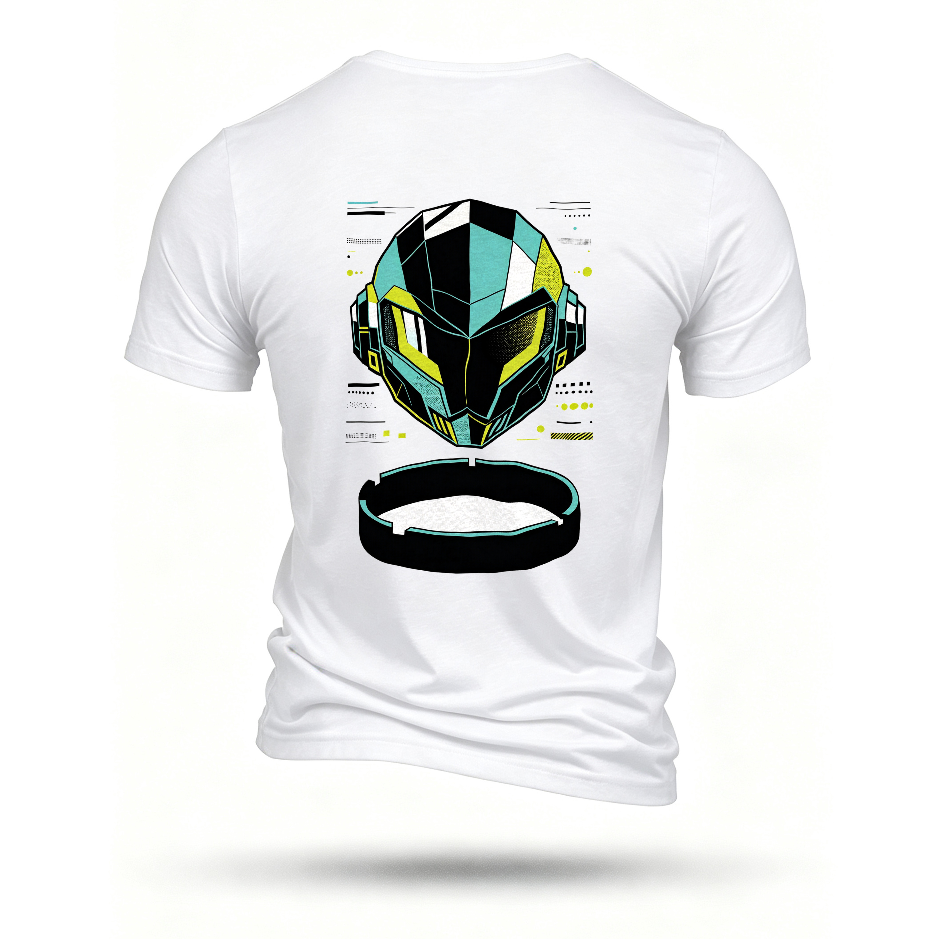 White T-shirt, back print