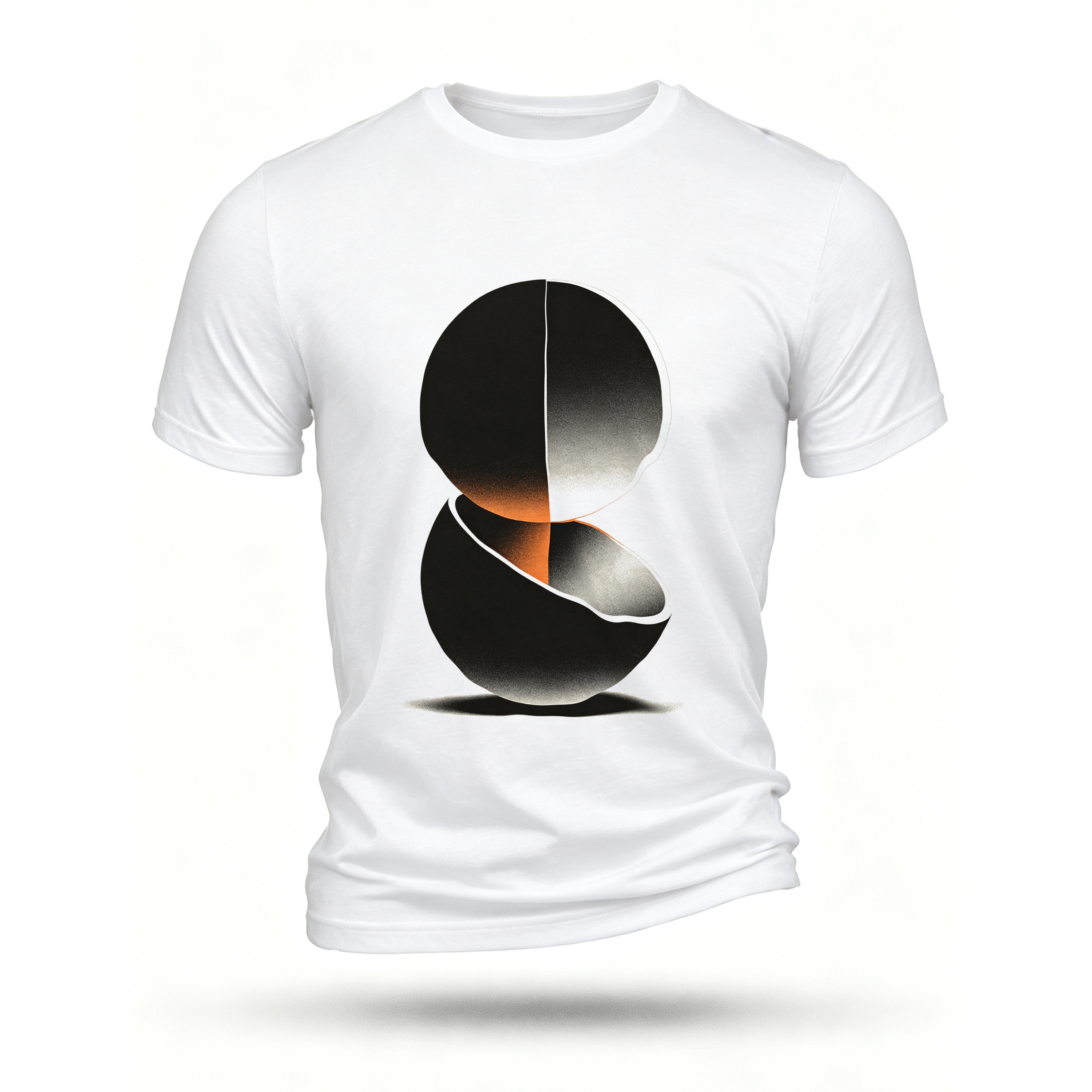 White T-shirt, front print