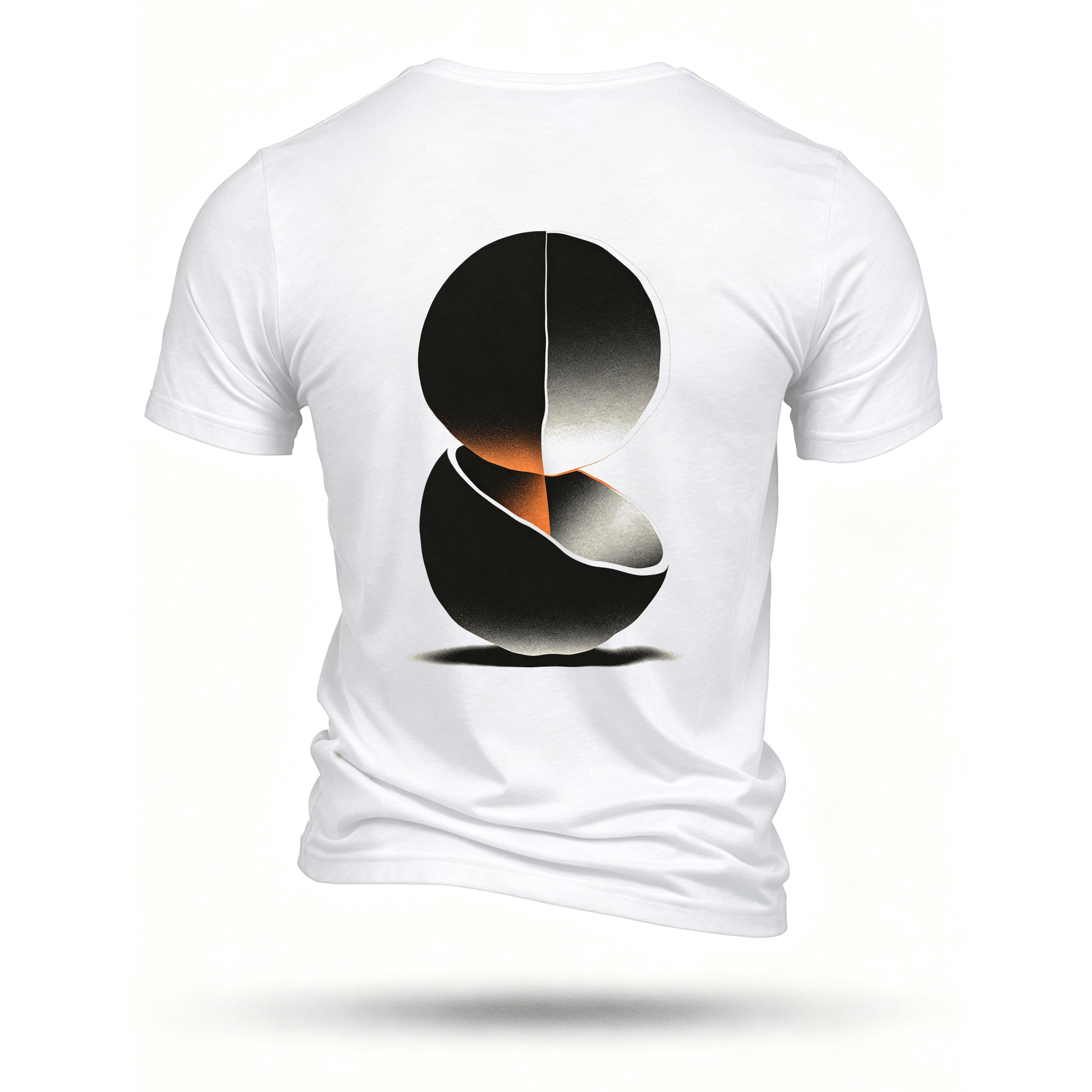 White T-shirt, back print
