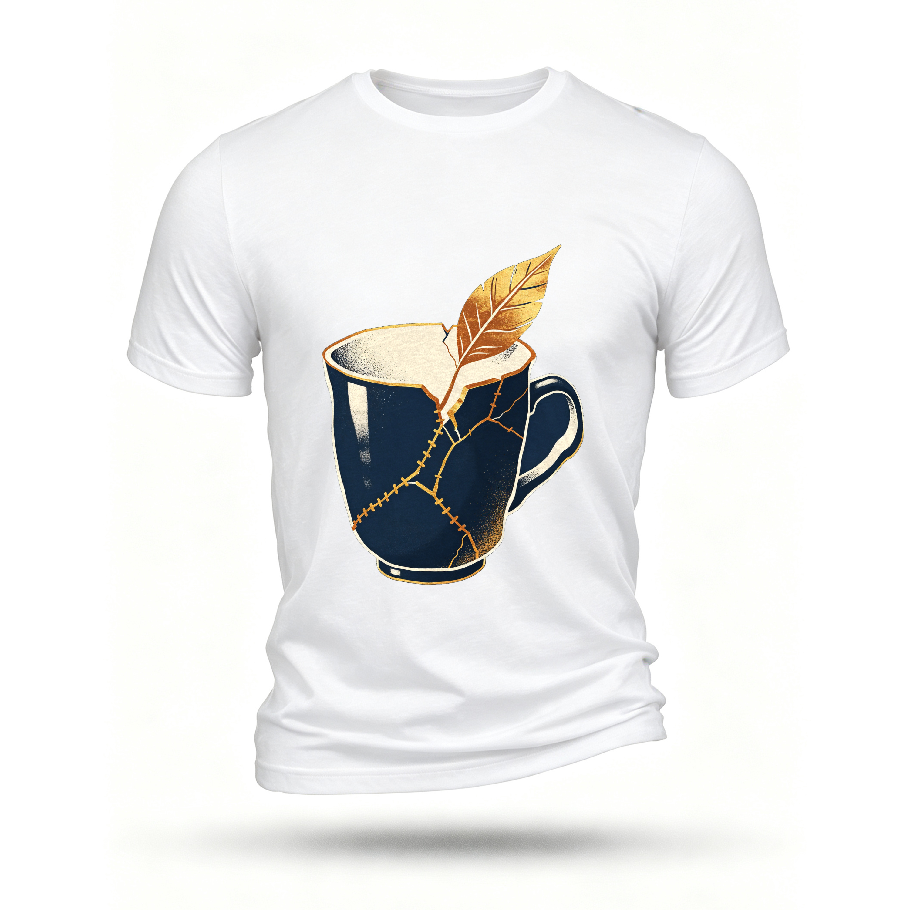 White T-shirt, front print