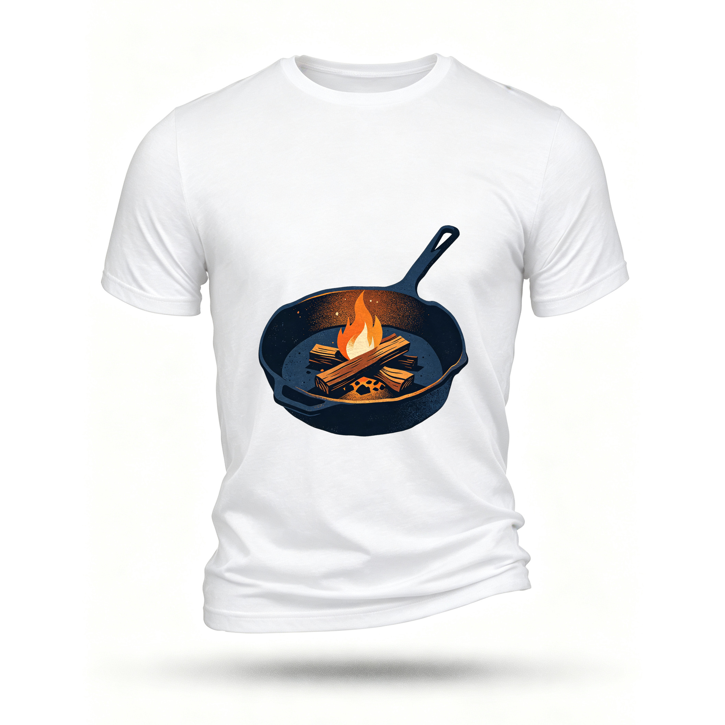 White T-shirt, front print