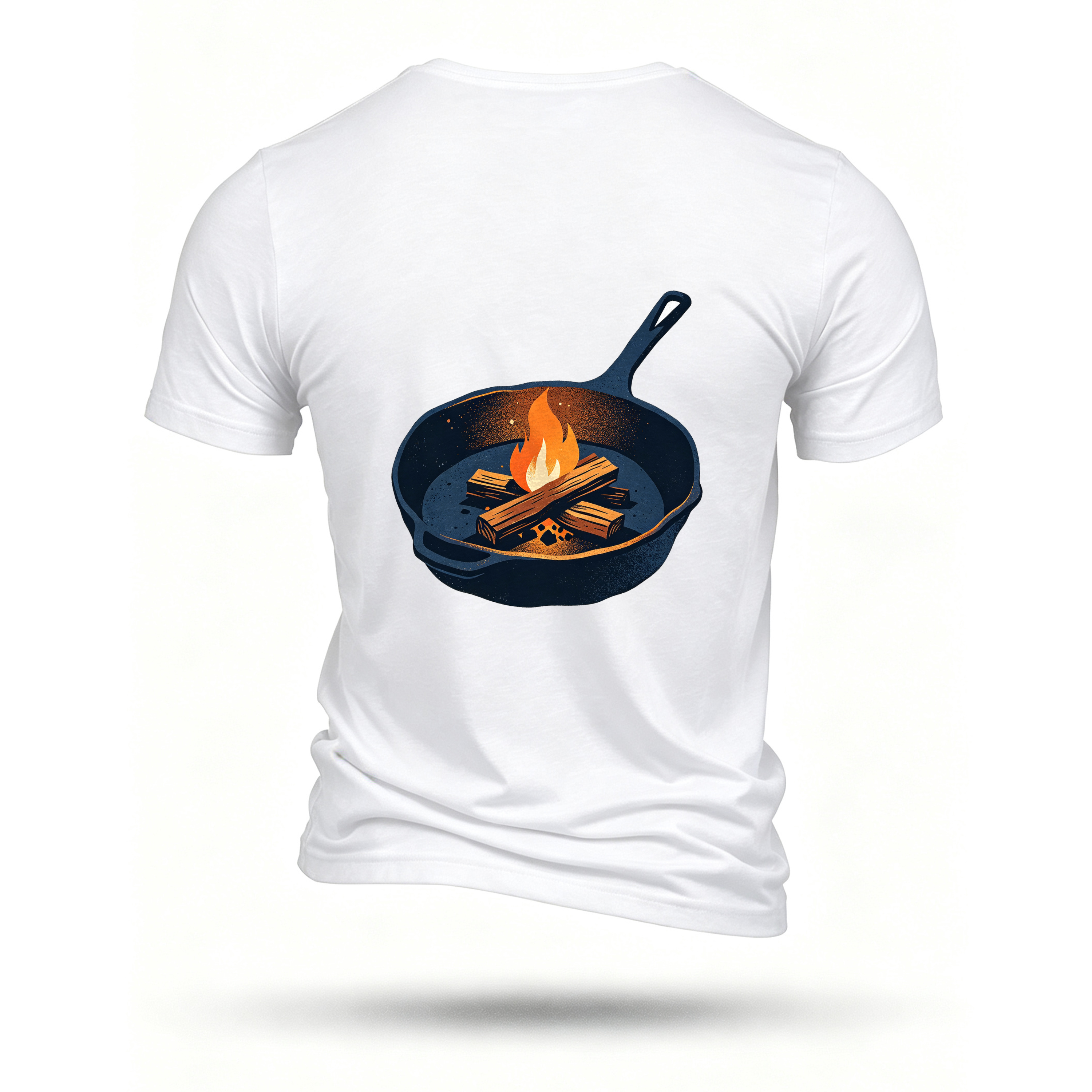 White T-shirt, back print