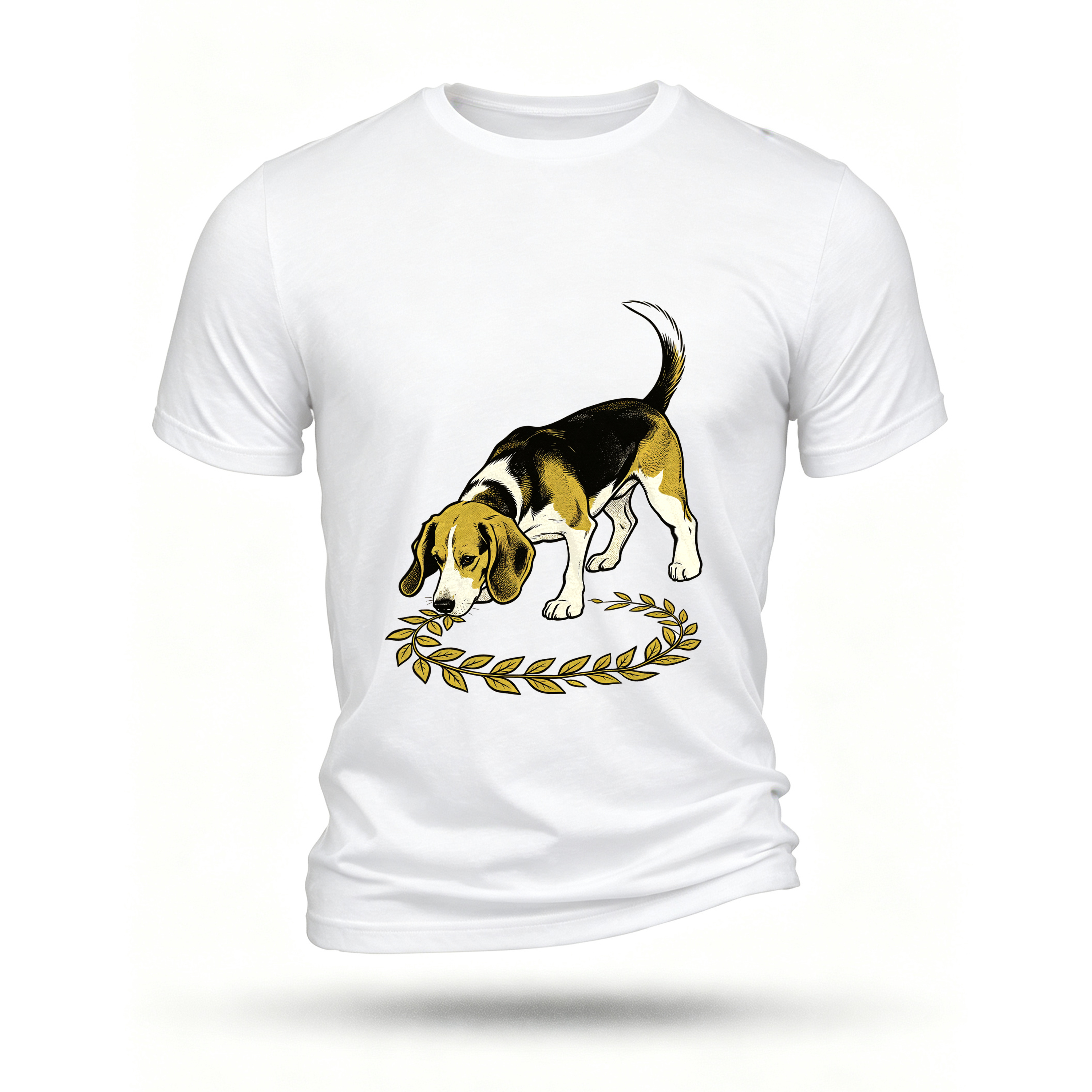 White T-shirt, front print