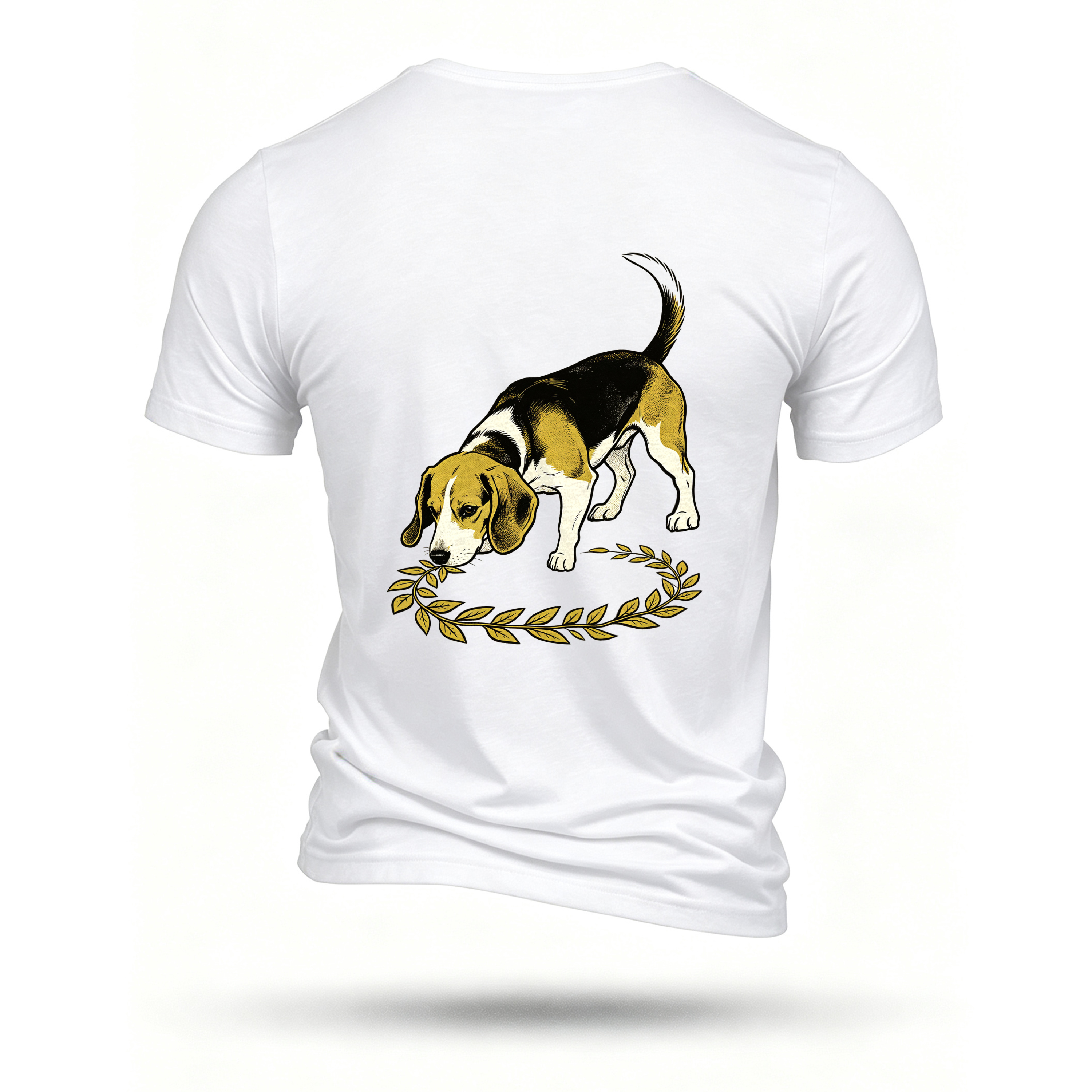 White T-shirt, back print
