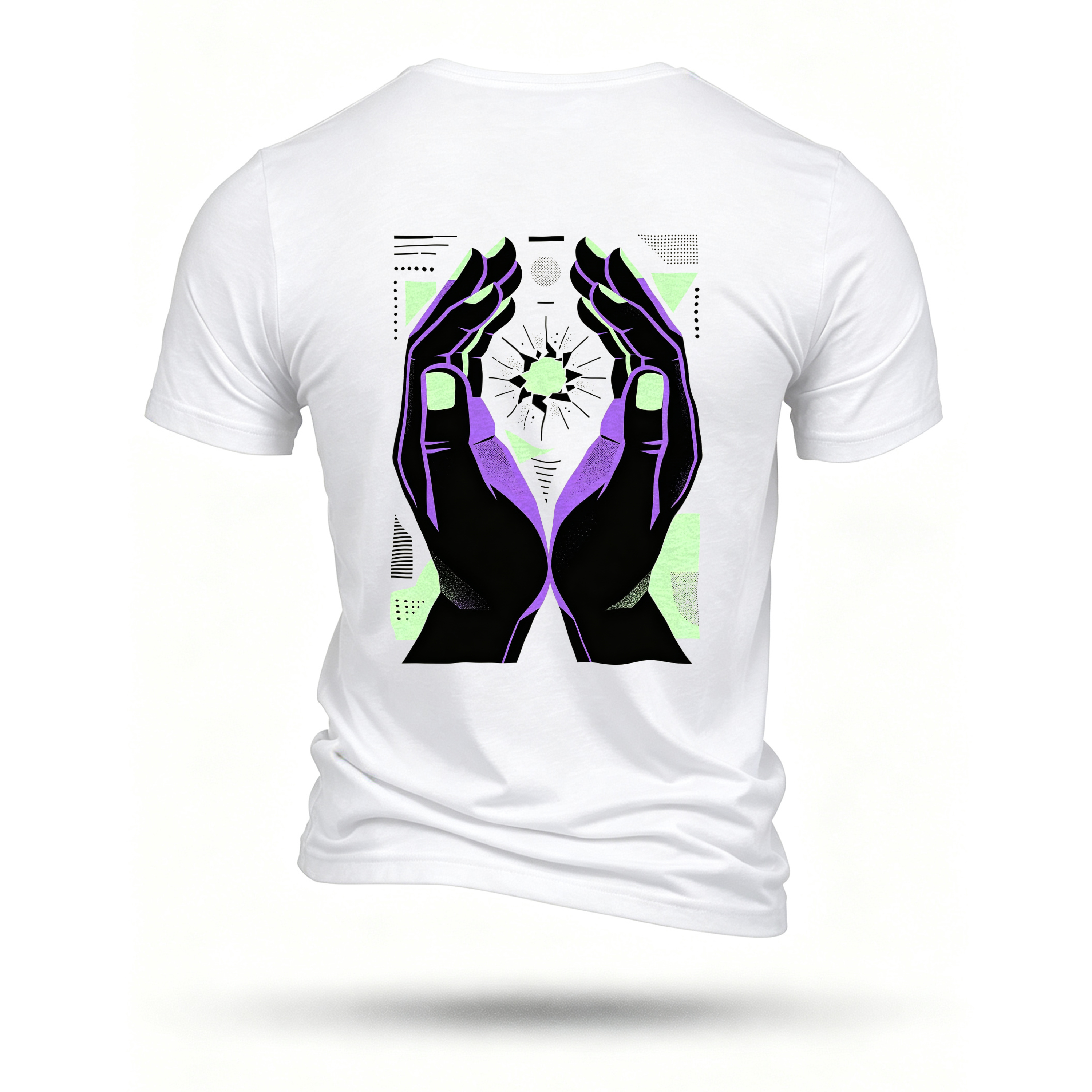 White T-shirt, back print