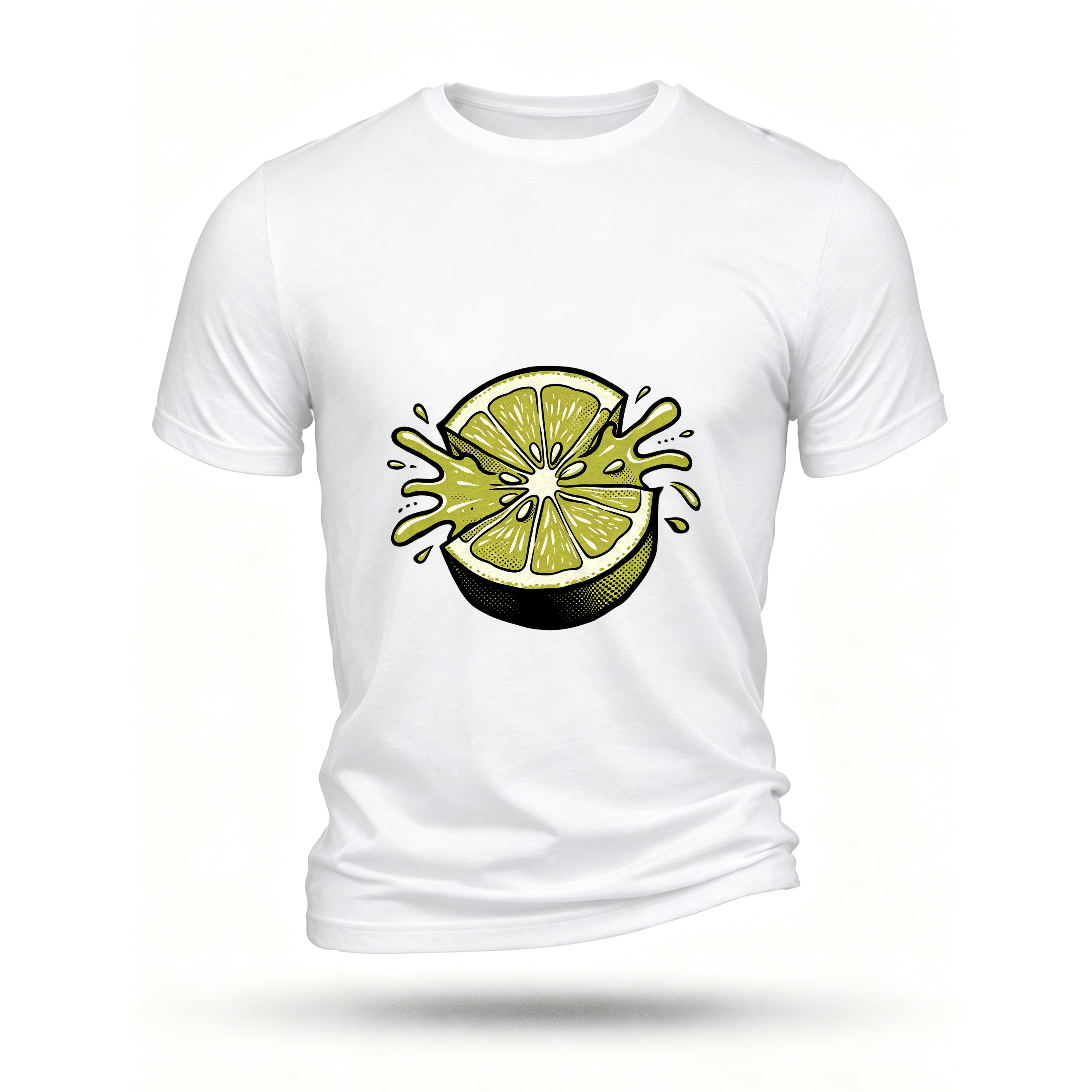 White T-shirt, front print