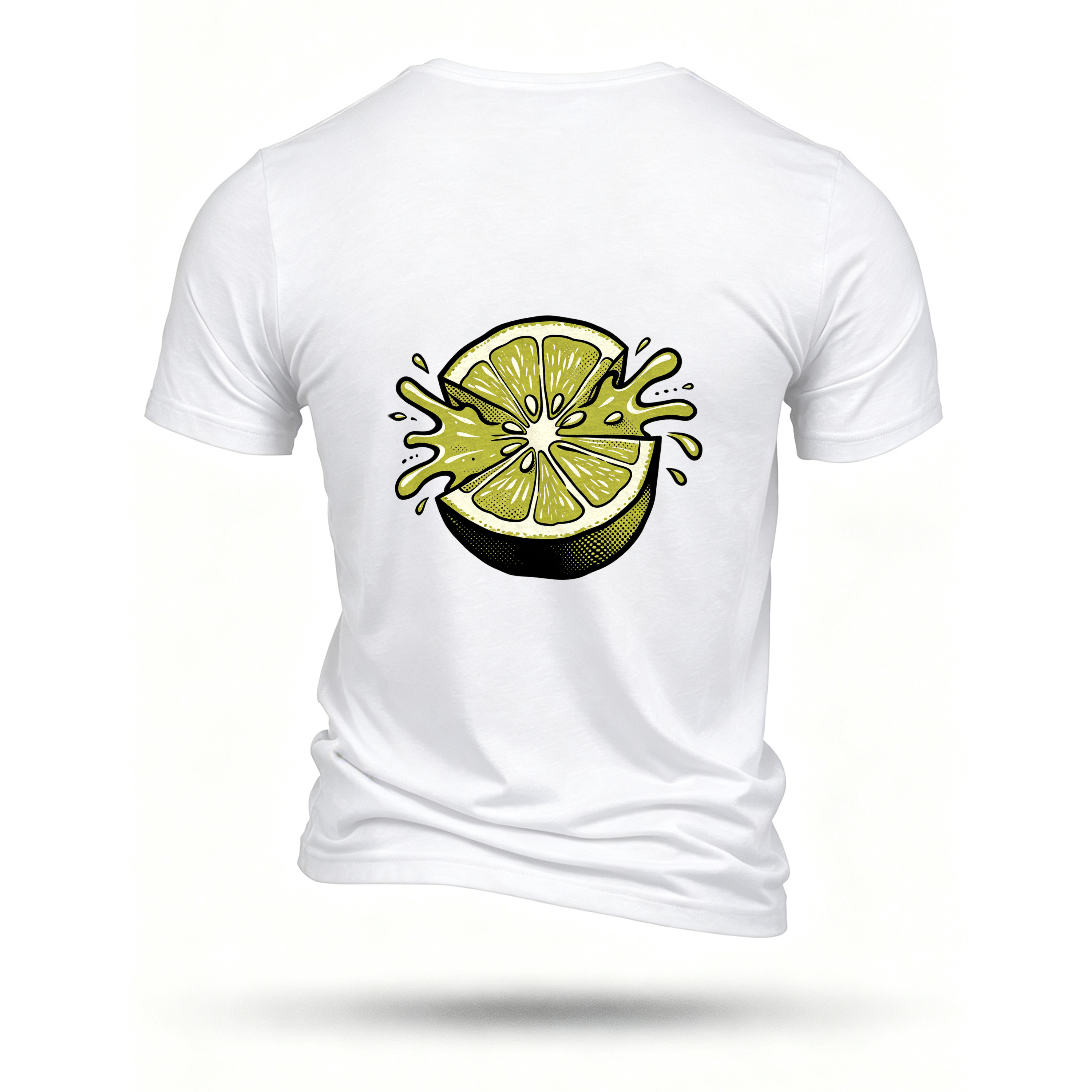 White T-shirt, back print