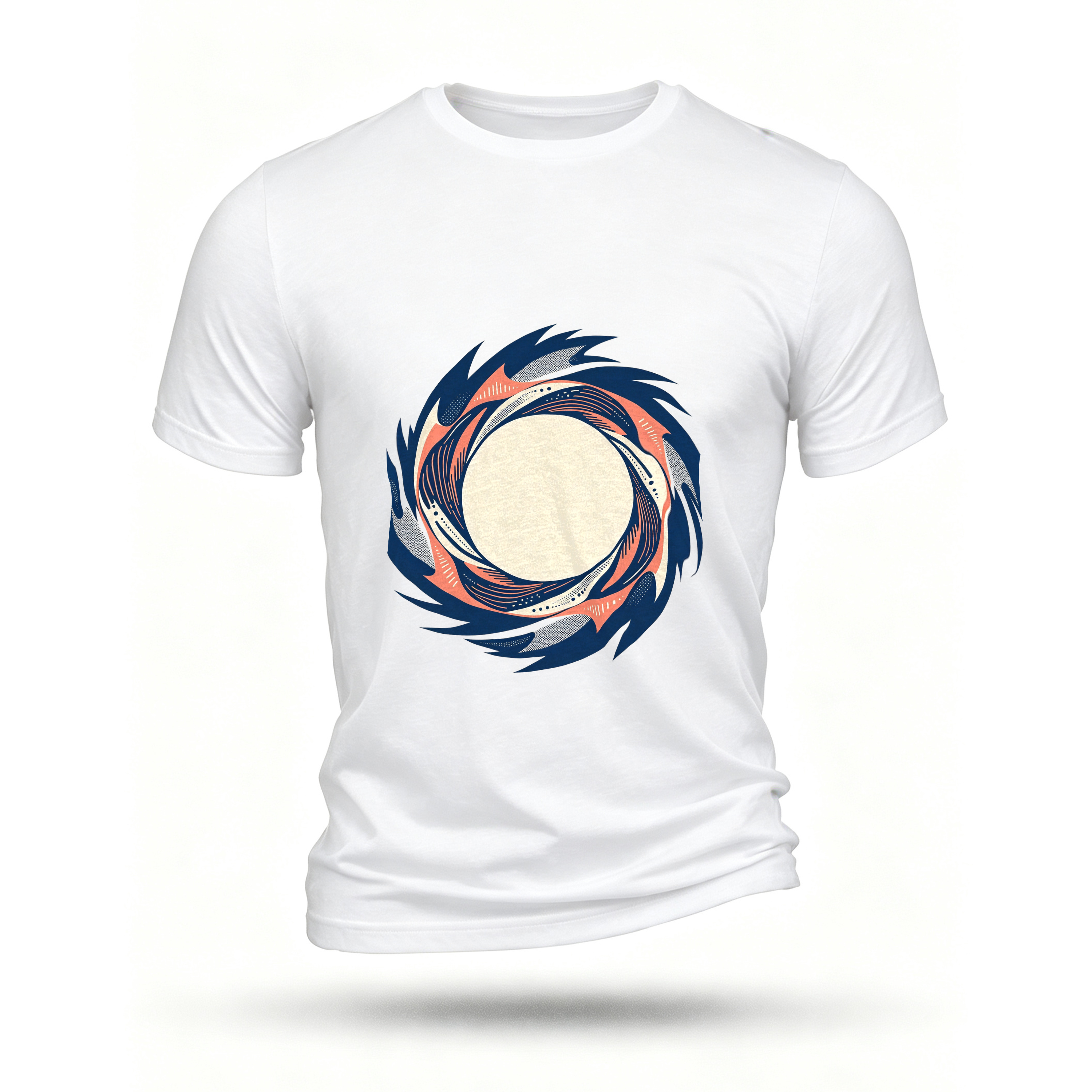 White T-shirt, front print