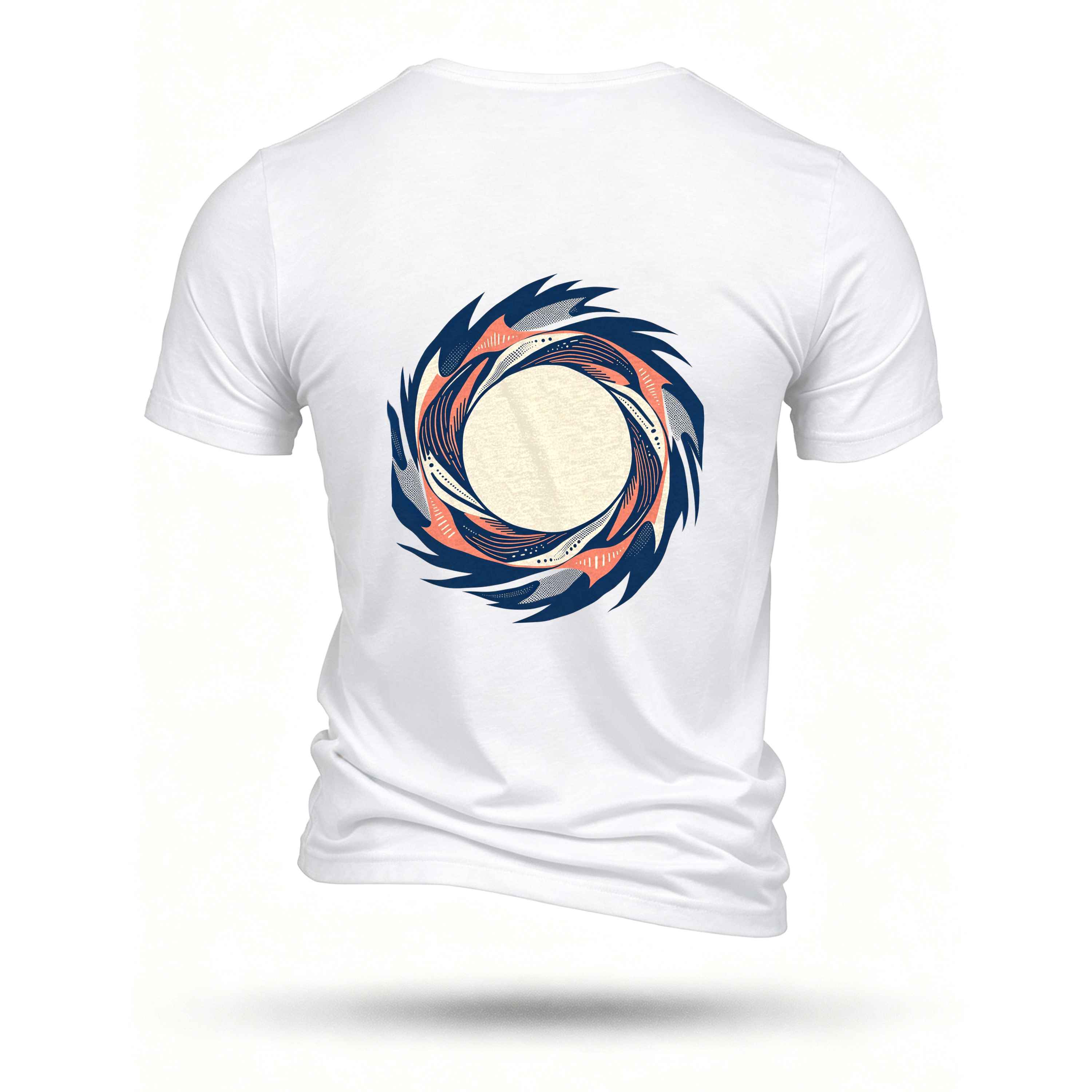 White T-shirt, back print