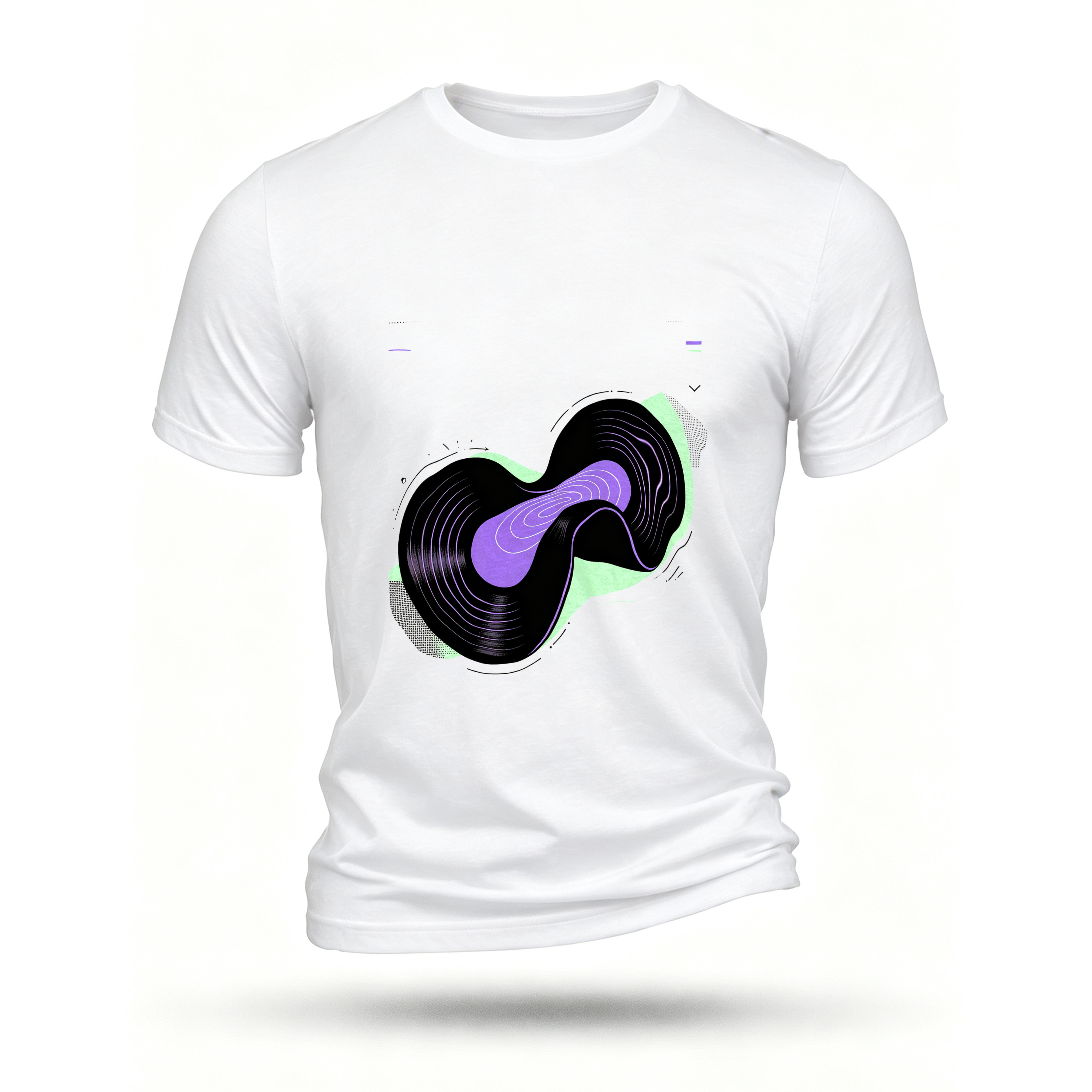 White T-shirt, front print