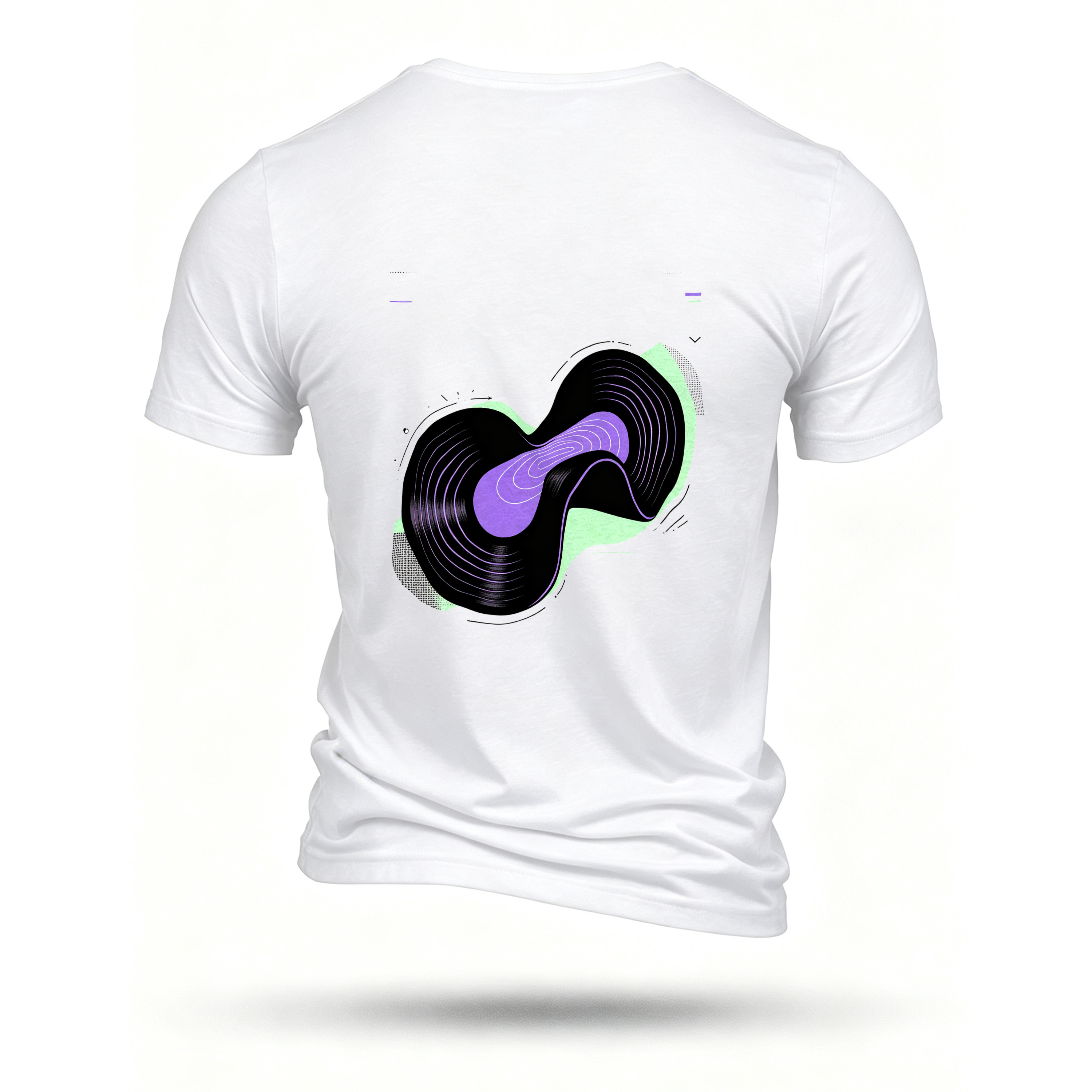 White T-shirt, back print