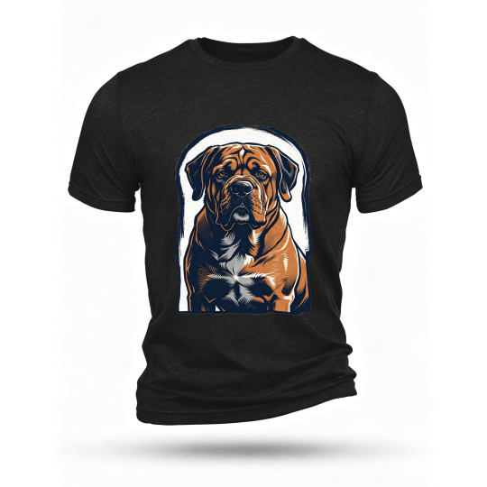 Black T-shirt, front print