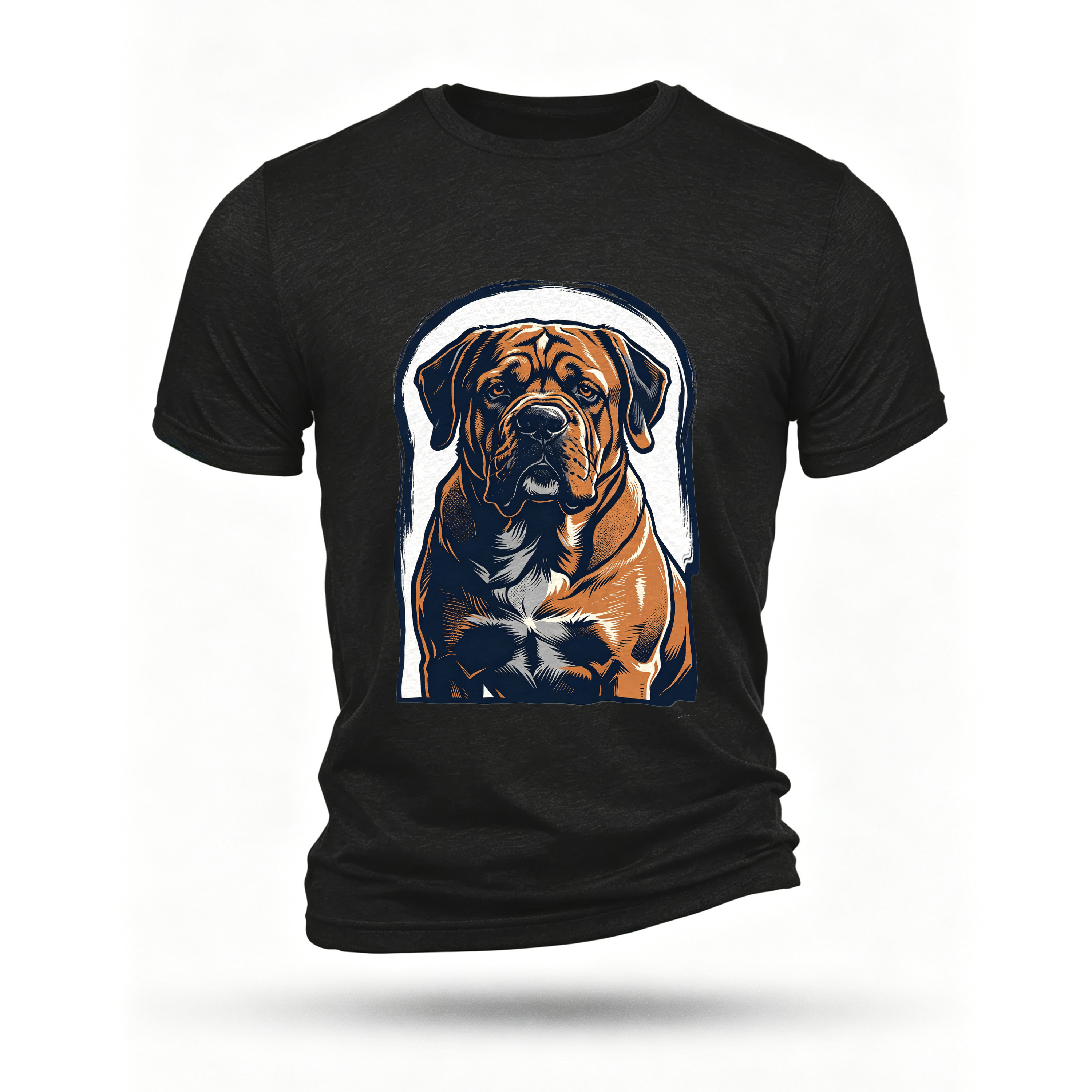 Black T-shirt, front print