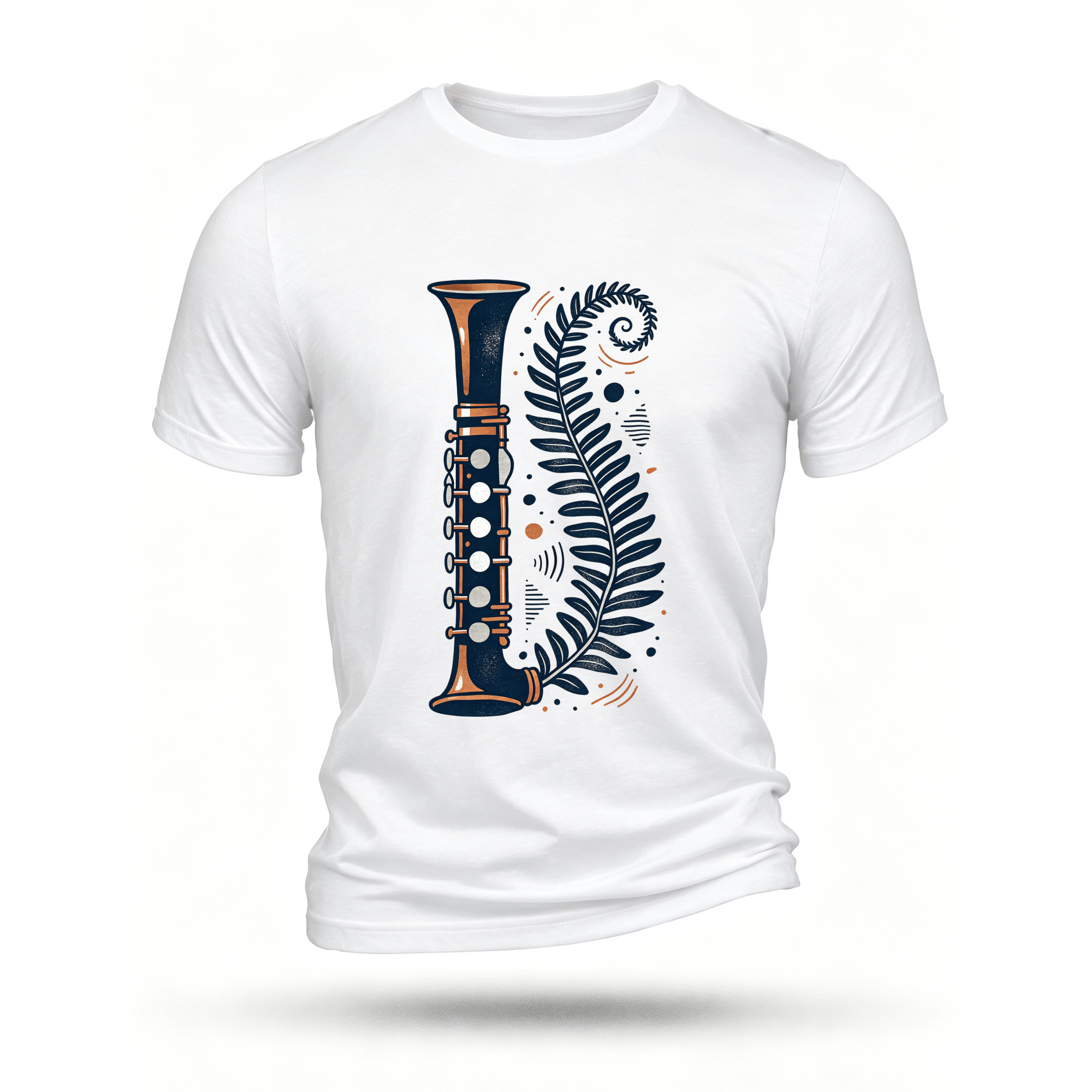 White T-shirt, front print