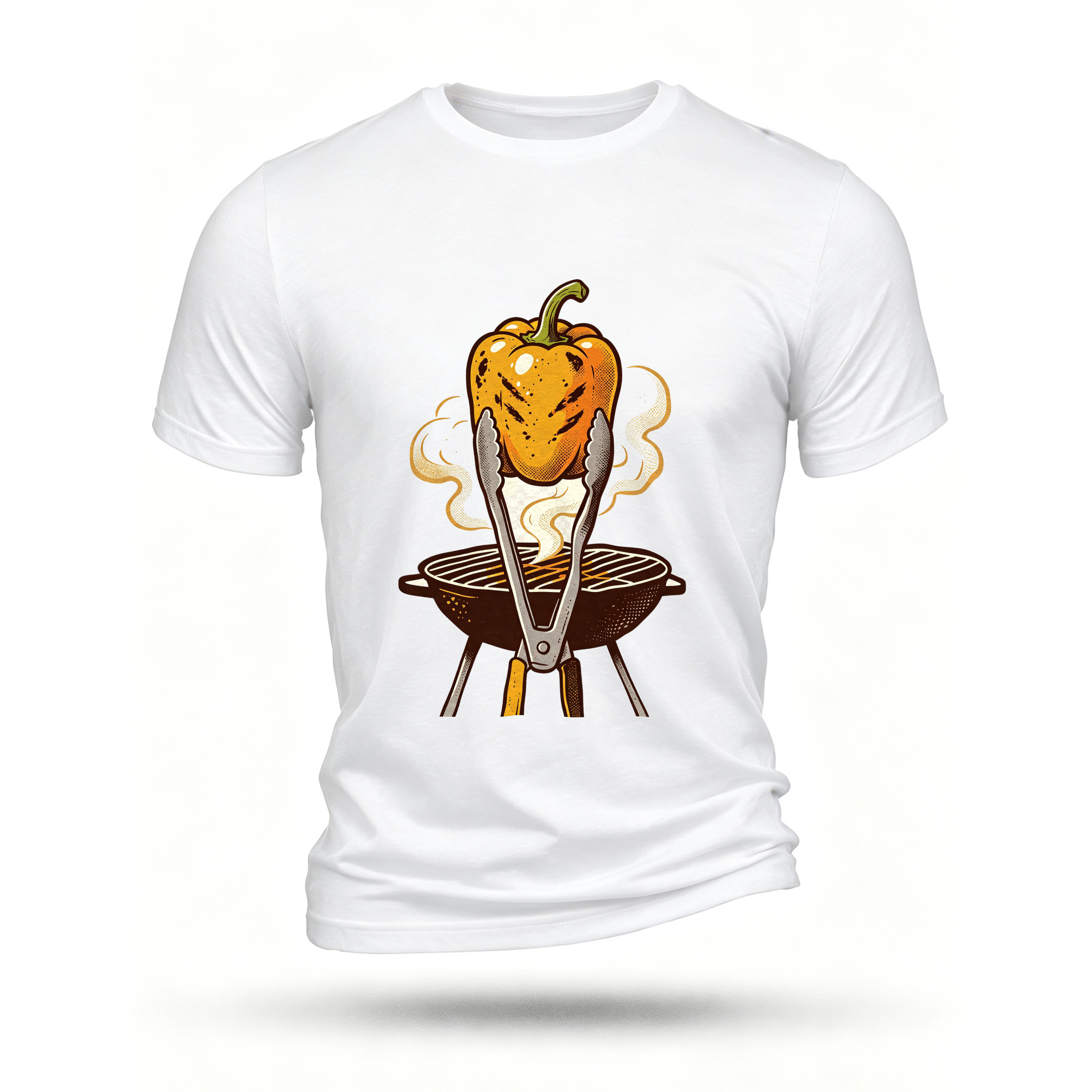 White T-shirt, front print