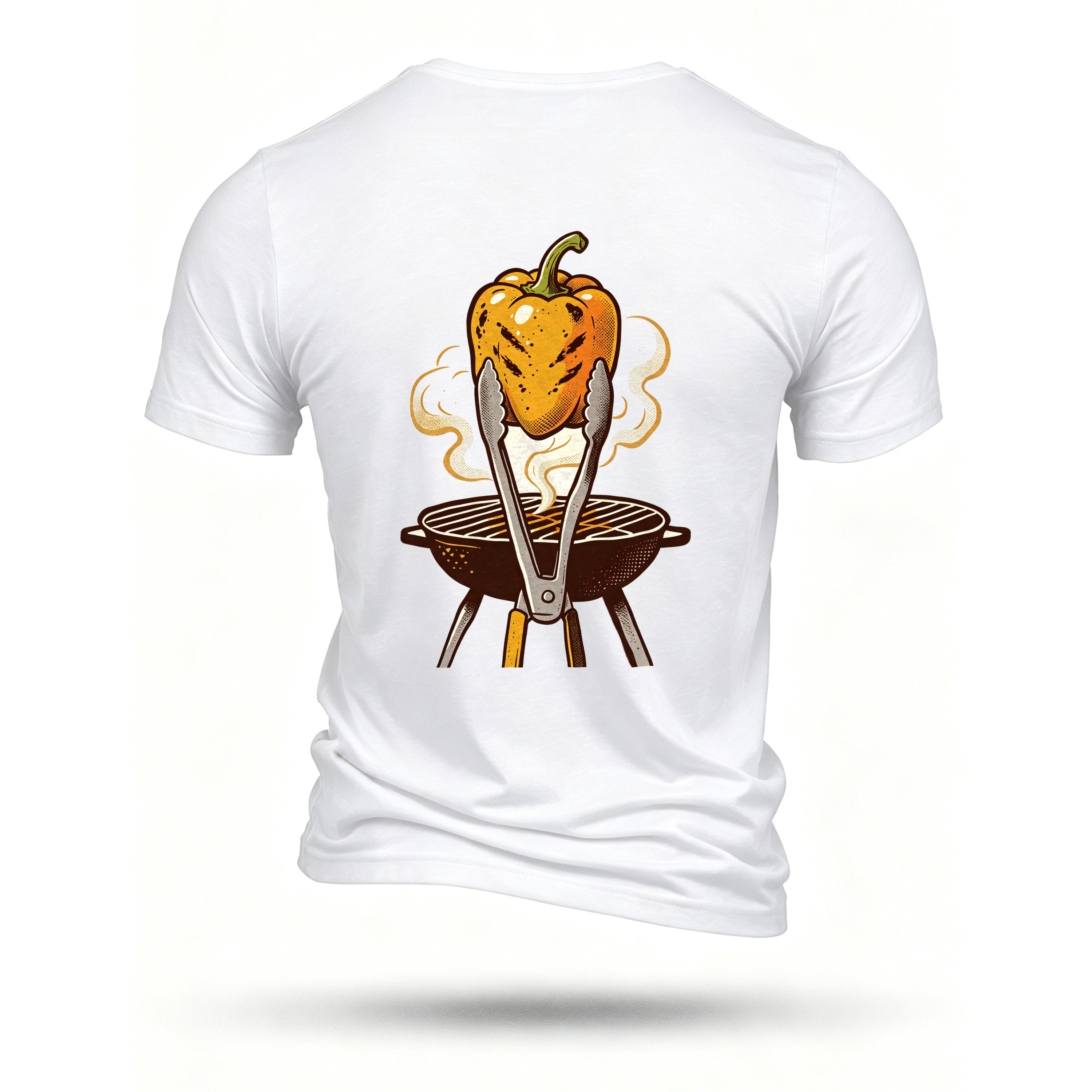 White T-shirt, back print
